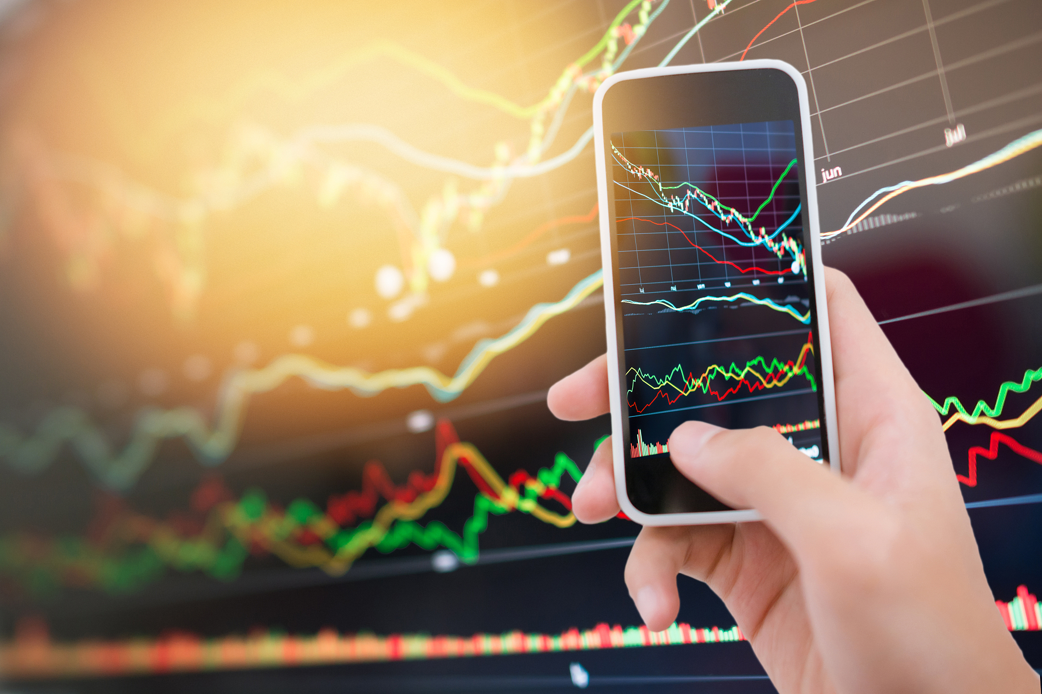 investment theme stockmarket and finance business analysis stock