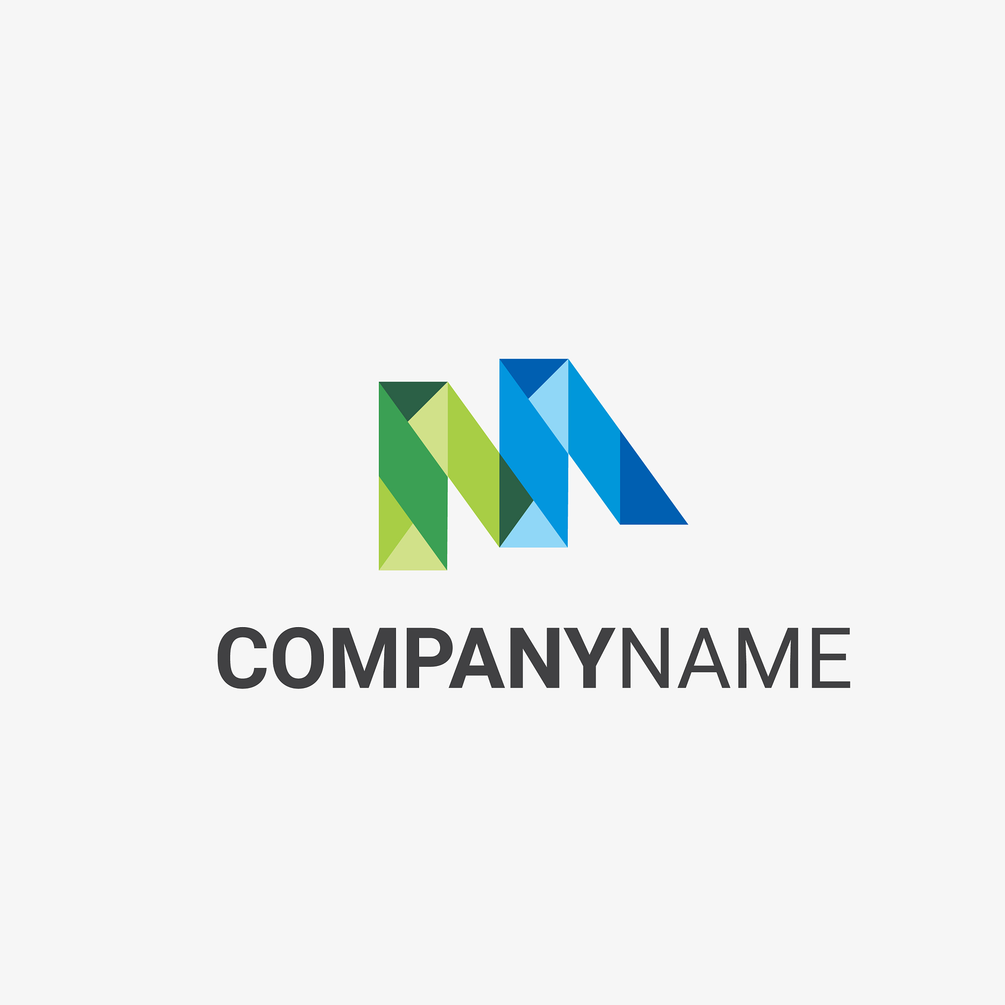 m logo template