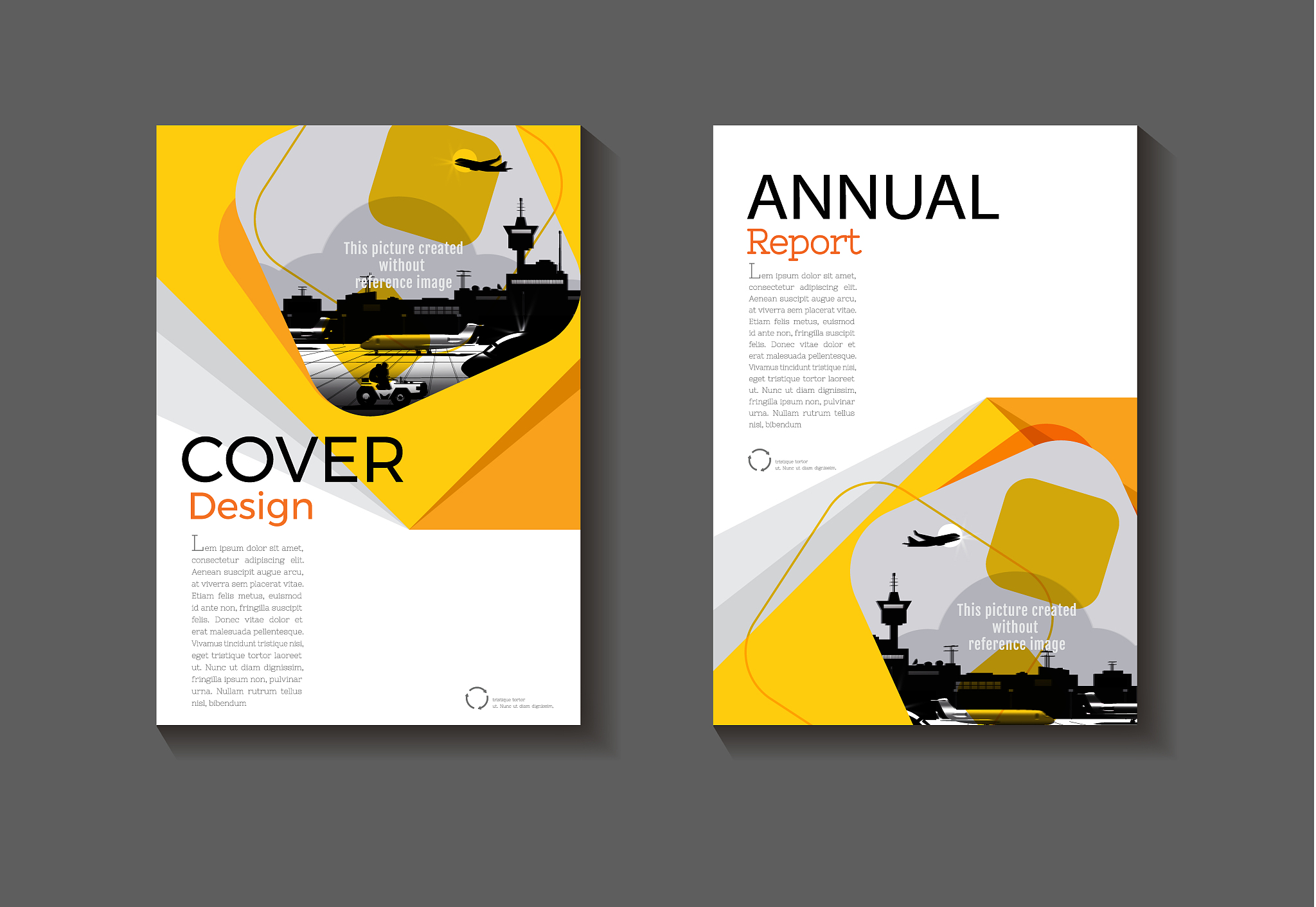 abstract yellow modern cover design modern book cover  brochure 