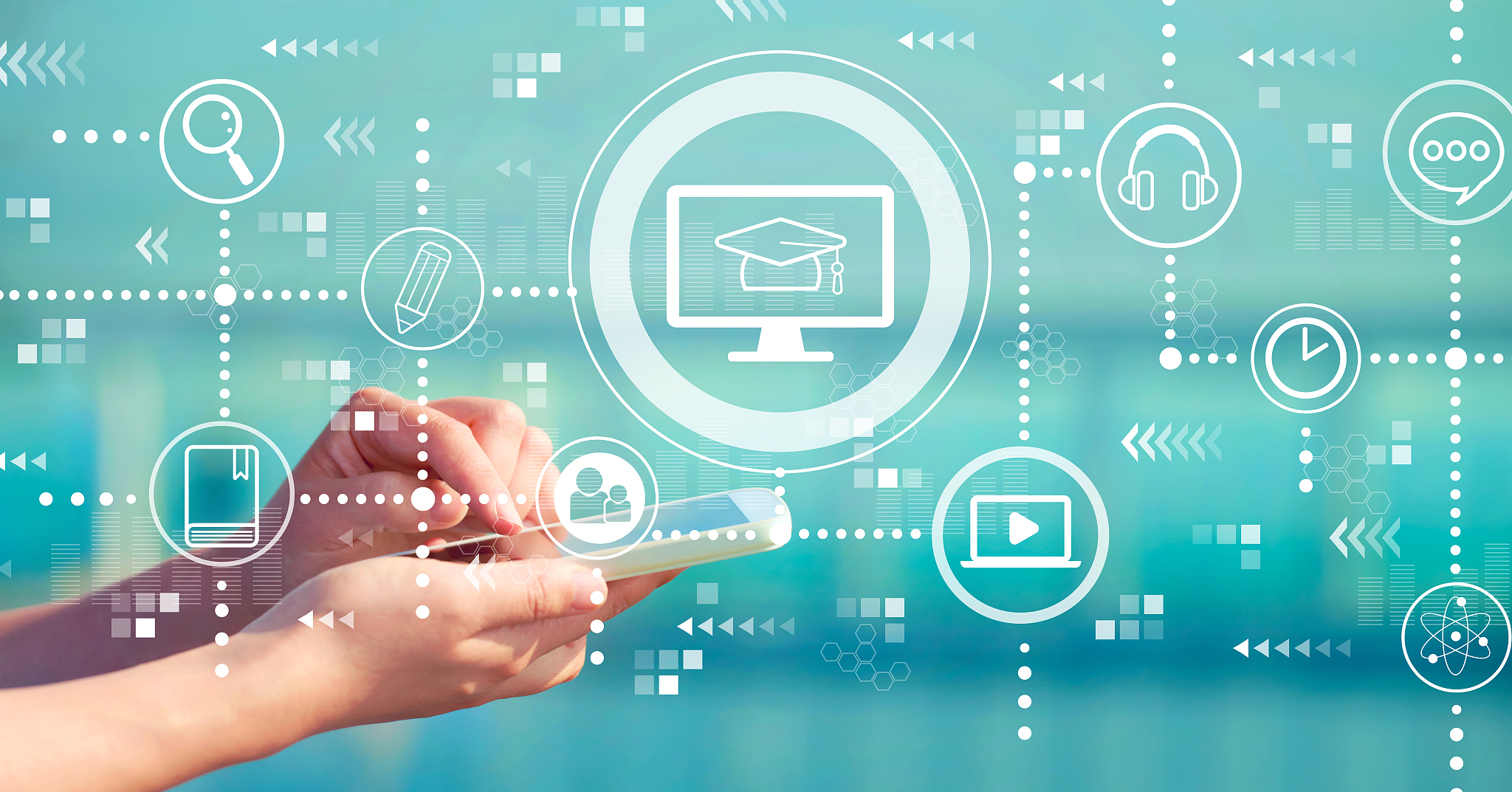 e-learning with smartphone
