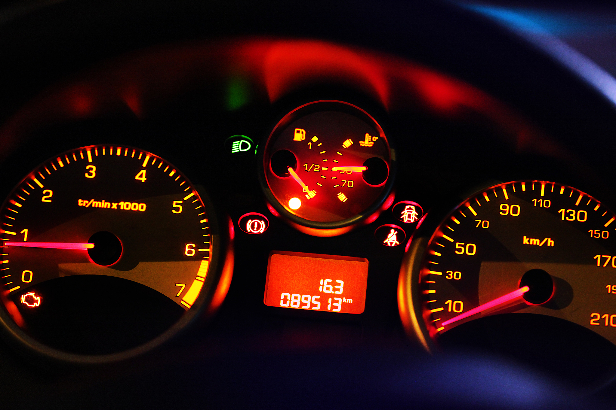 modern car dashboard
