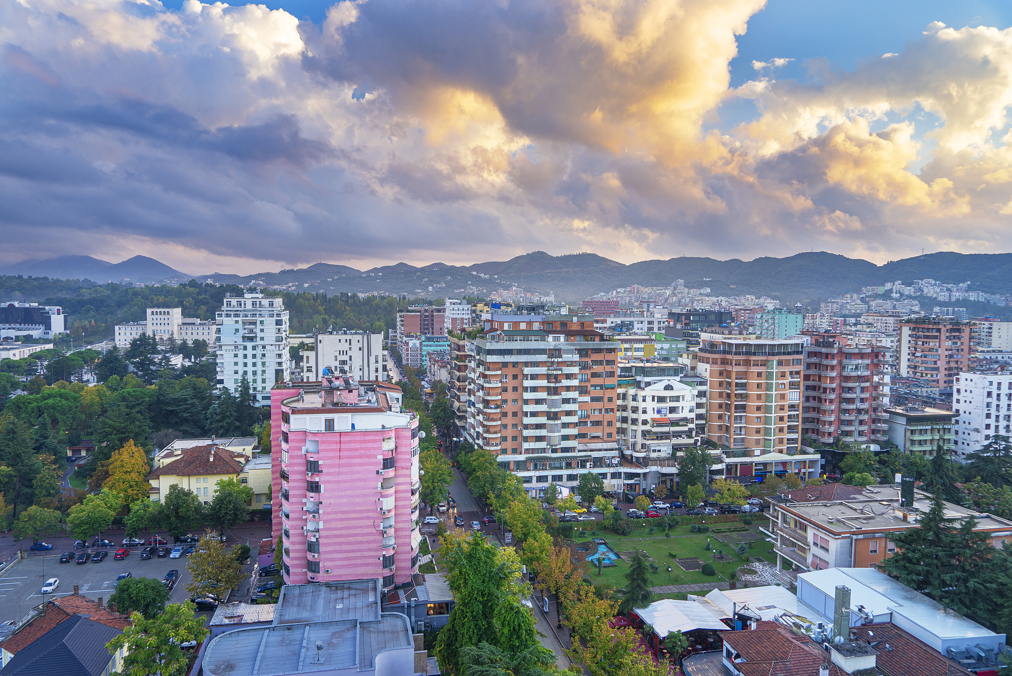 the colorful capital city of albania, tirana