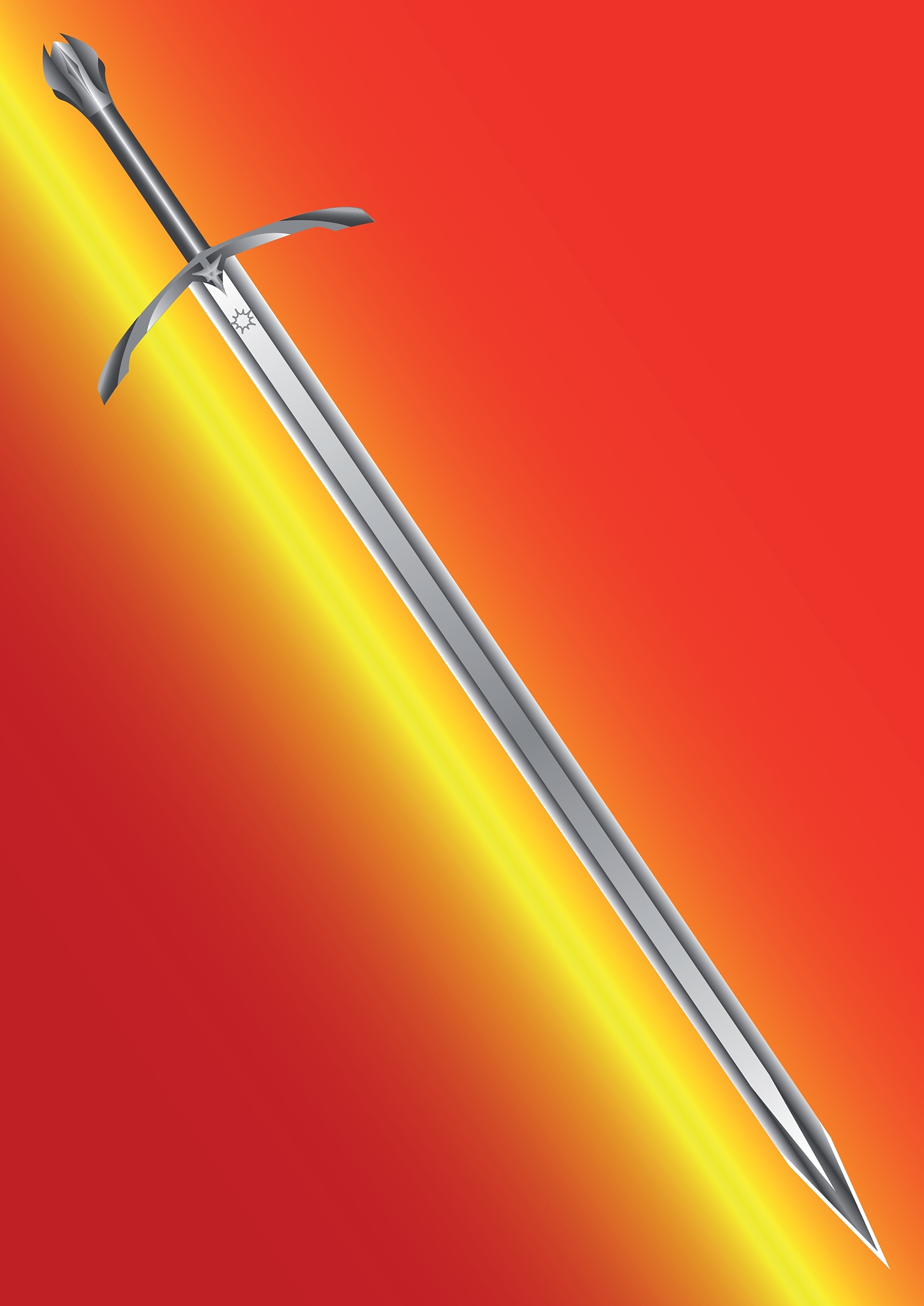 steel ancient sword