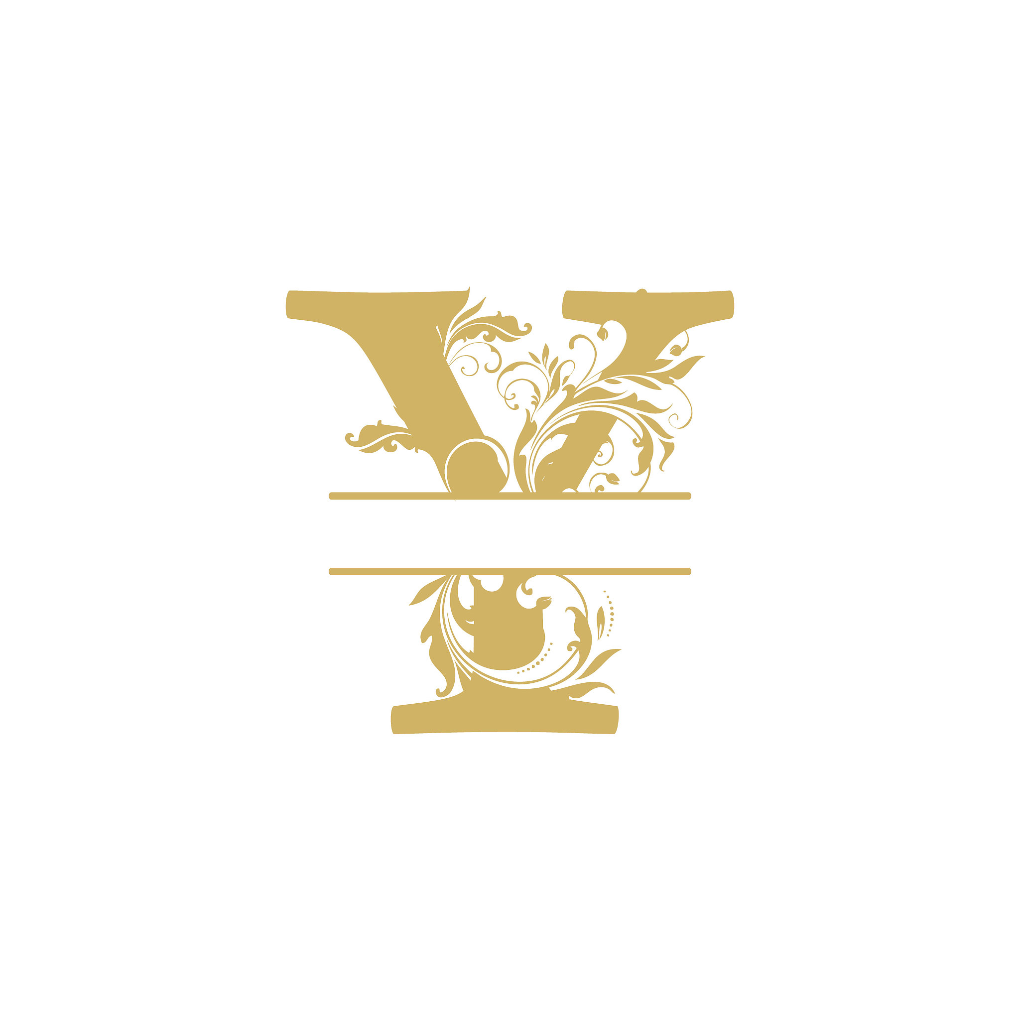 vector initial y letter luxury beauty flourishes ornament monogr