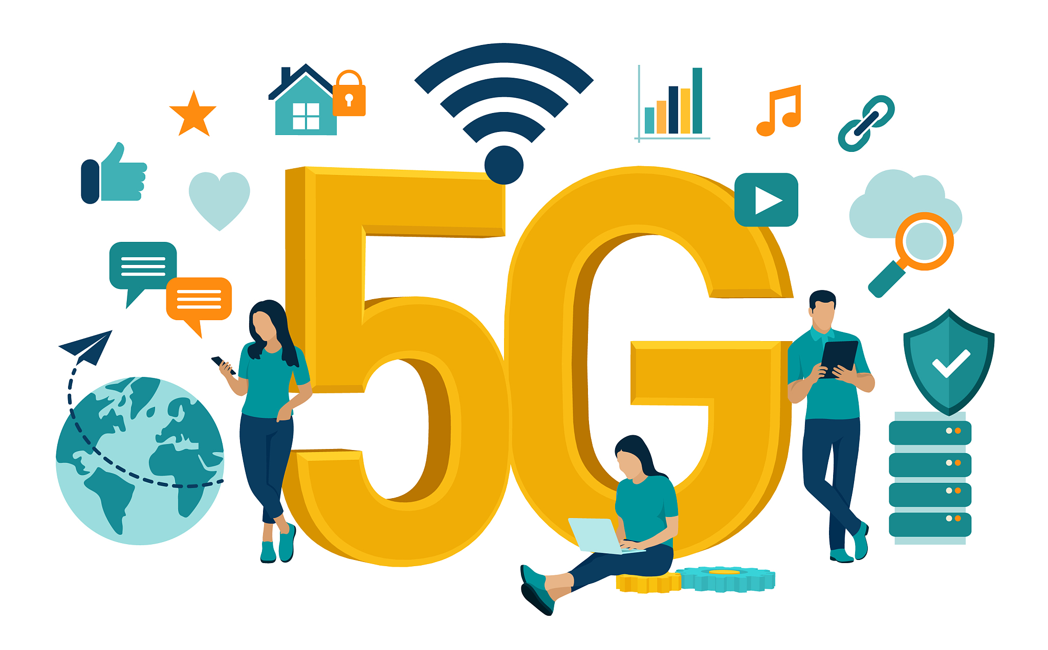 5g network internet mobile technology concept