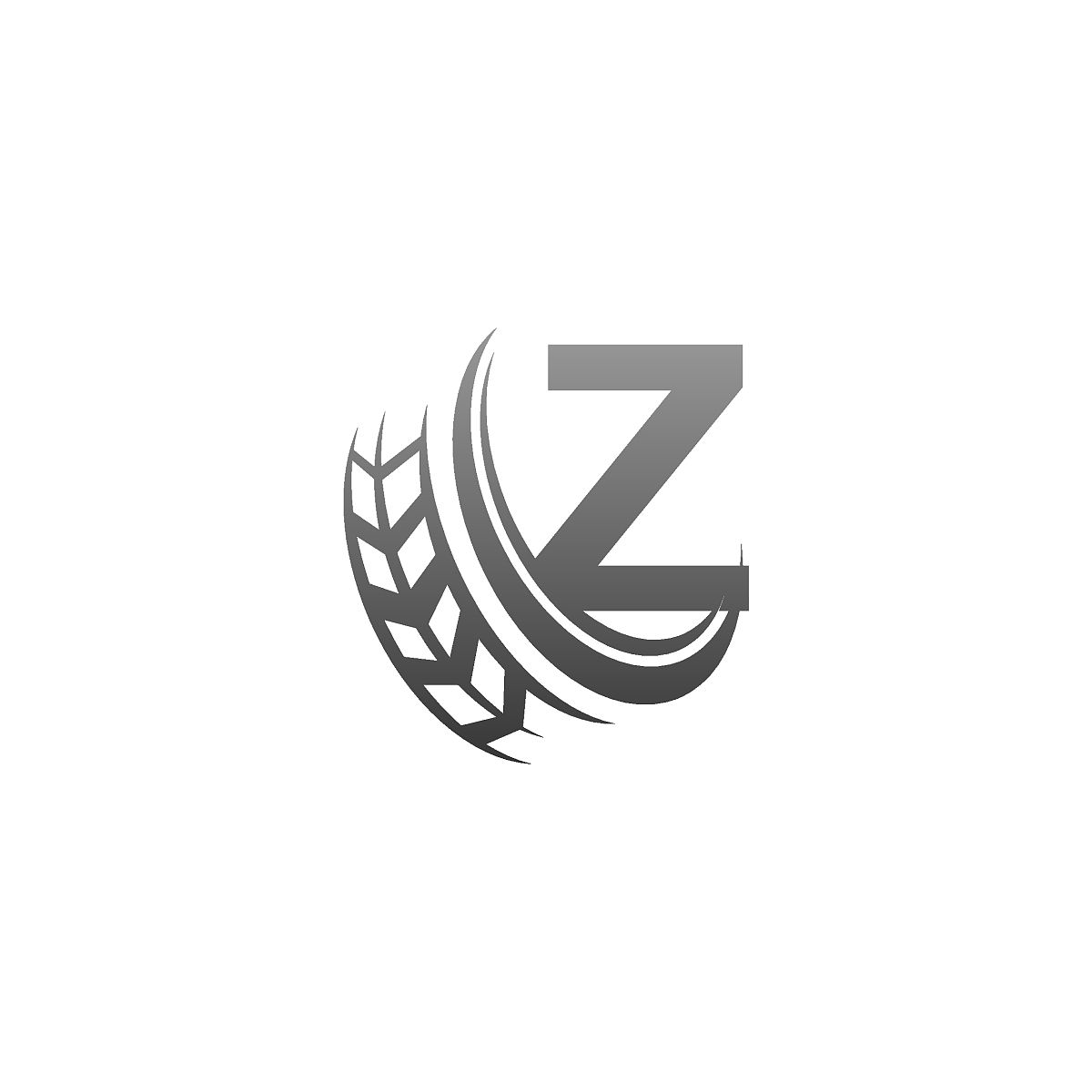 字母z与拖轮图标设计模板插图