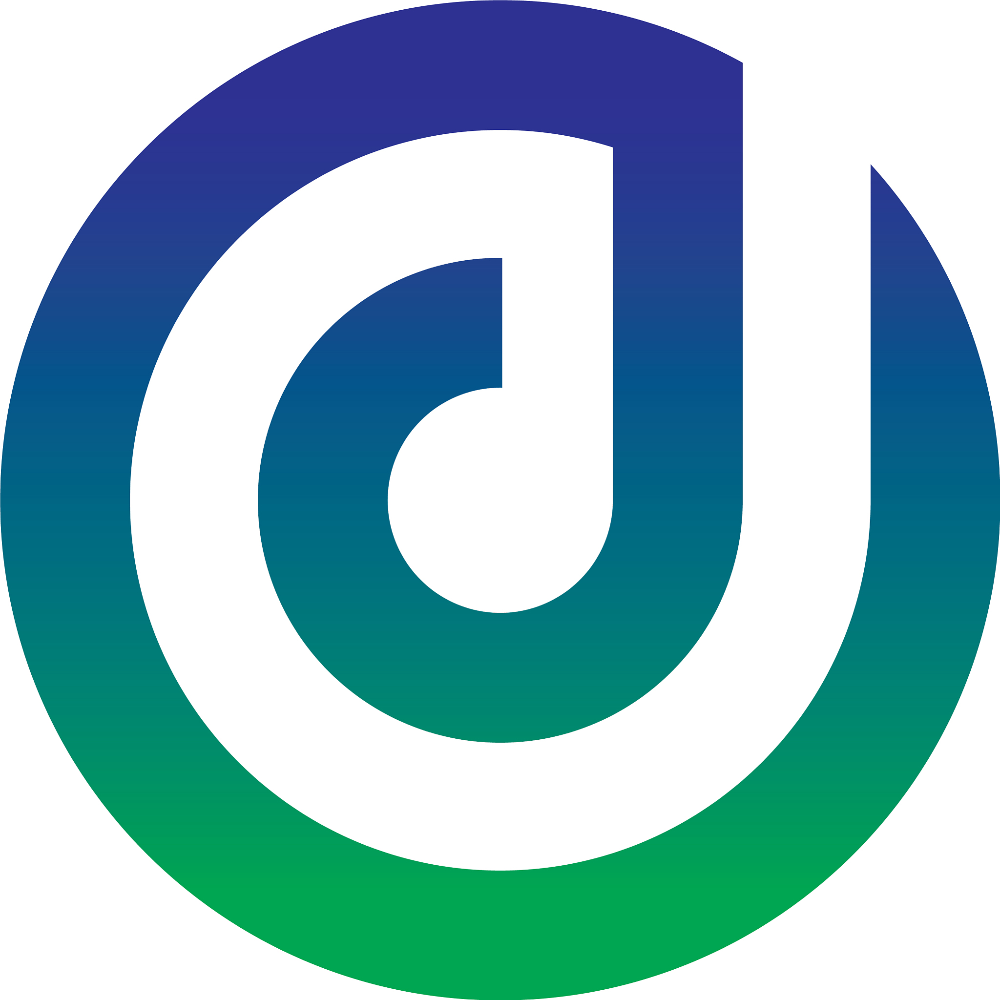 circle letter d business logo