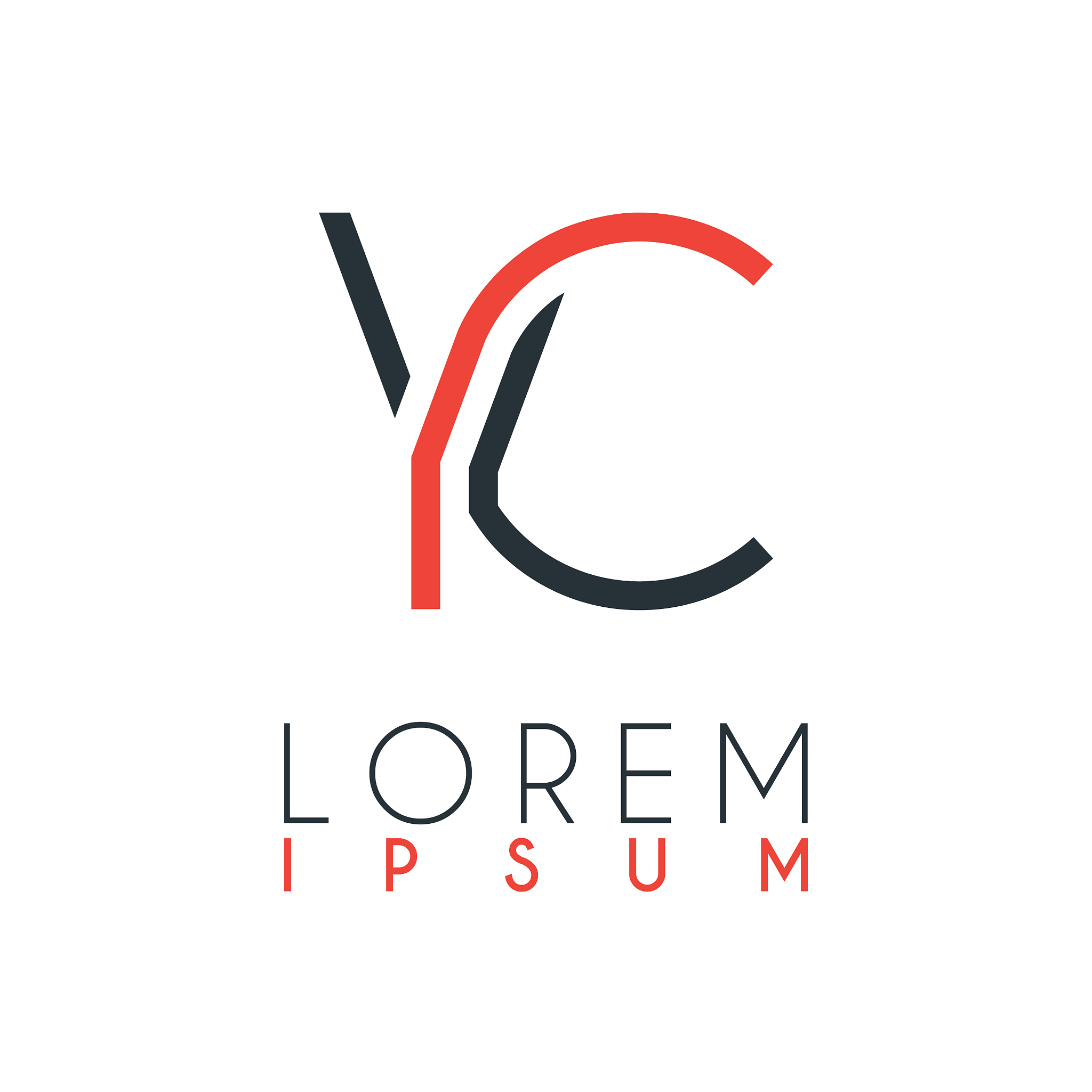 the logo between letter y and letter c or yc