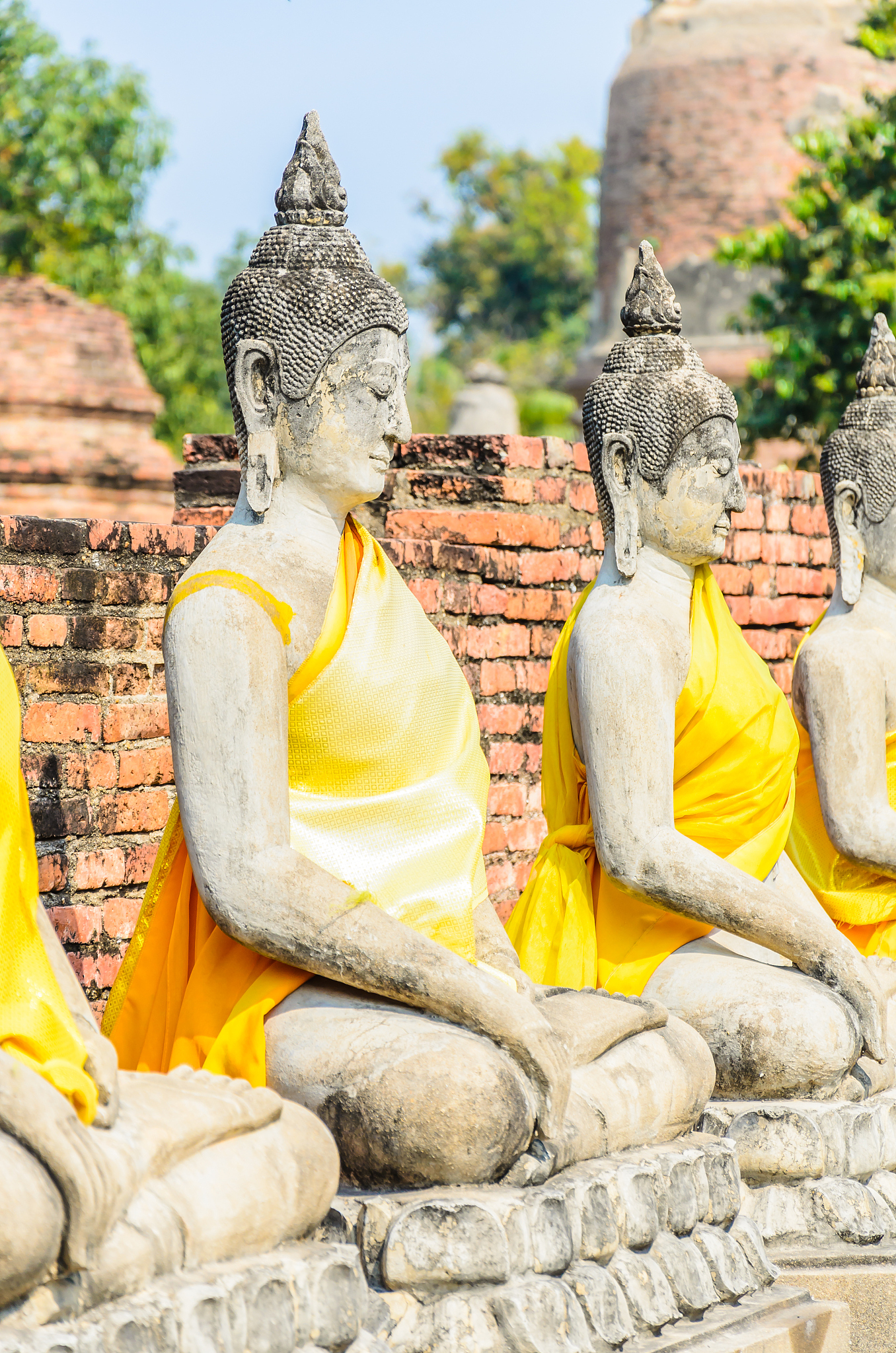 wat yai chaimongkol temple in ayutthaya thailand