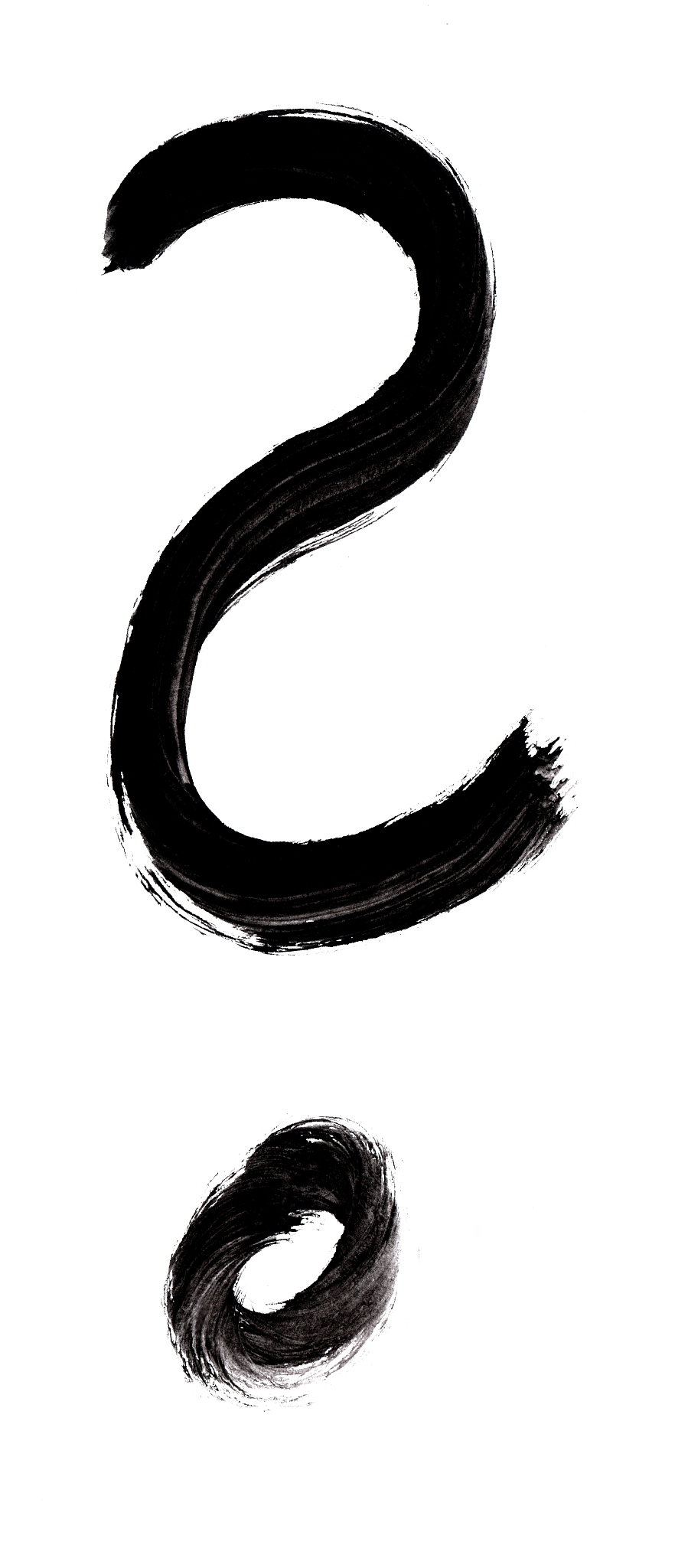 isolated painted question mark