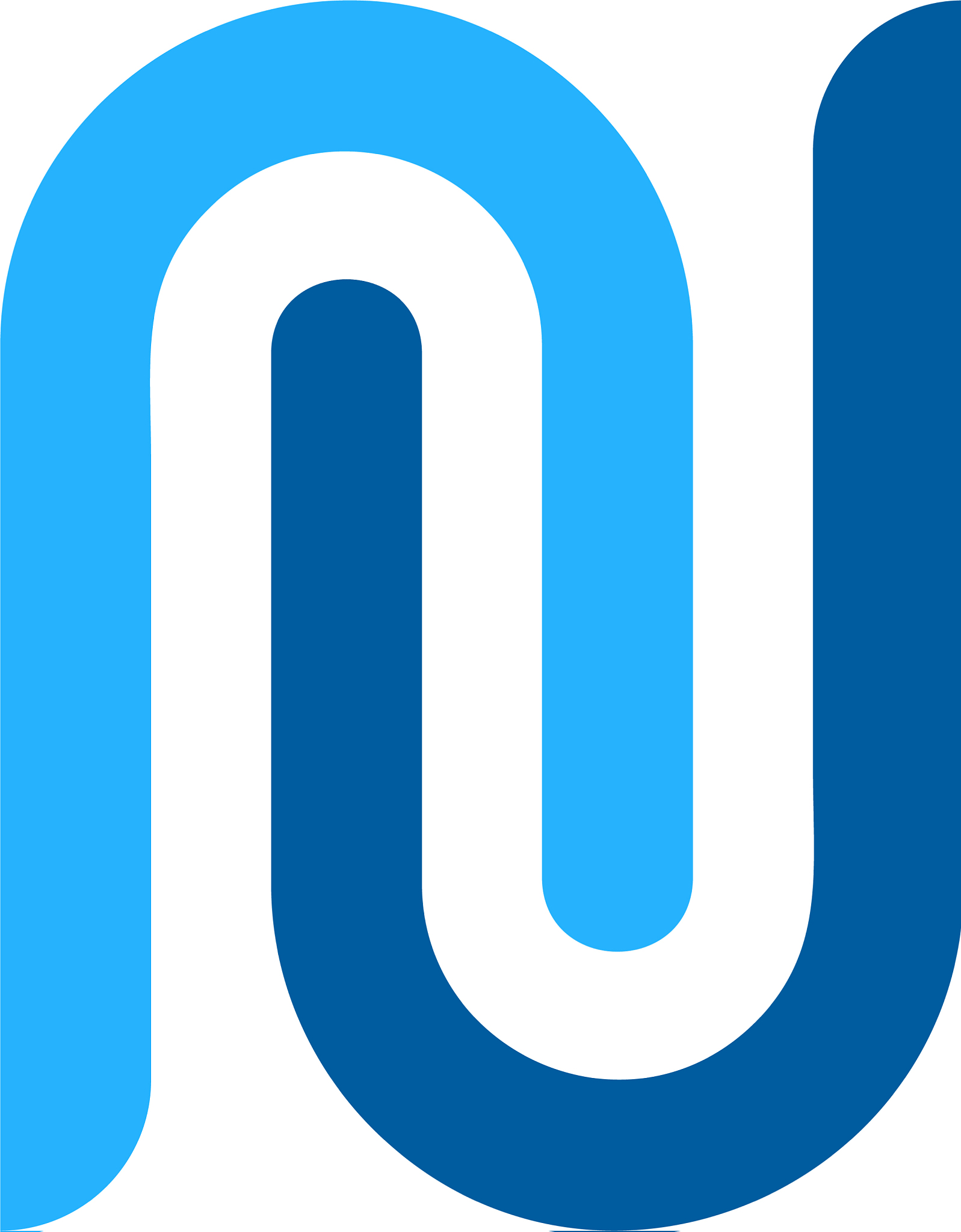 clip letter n logo icon design