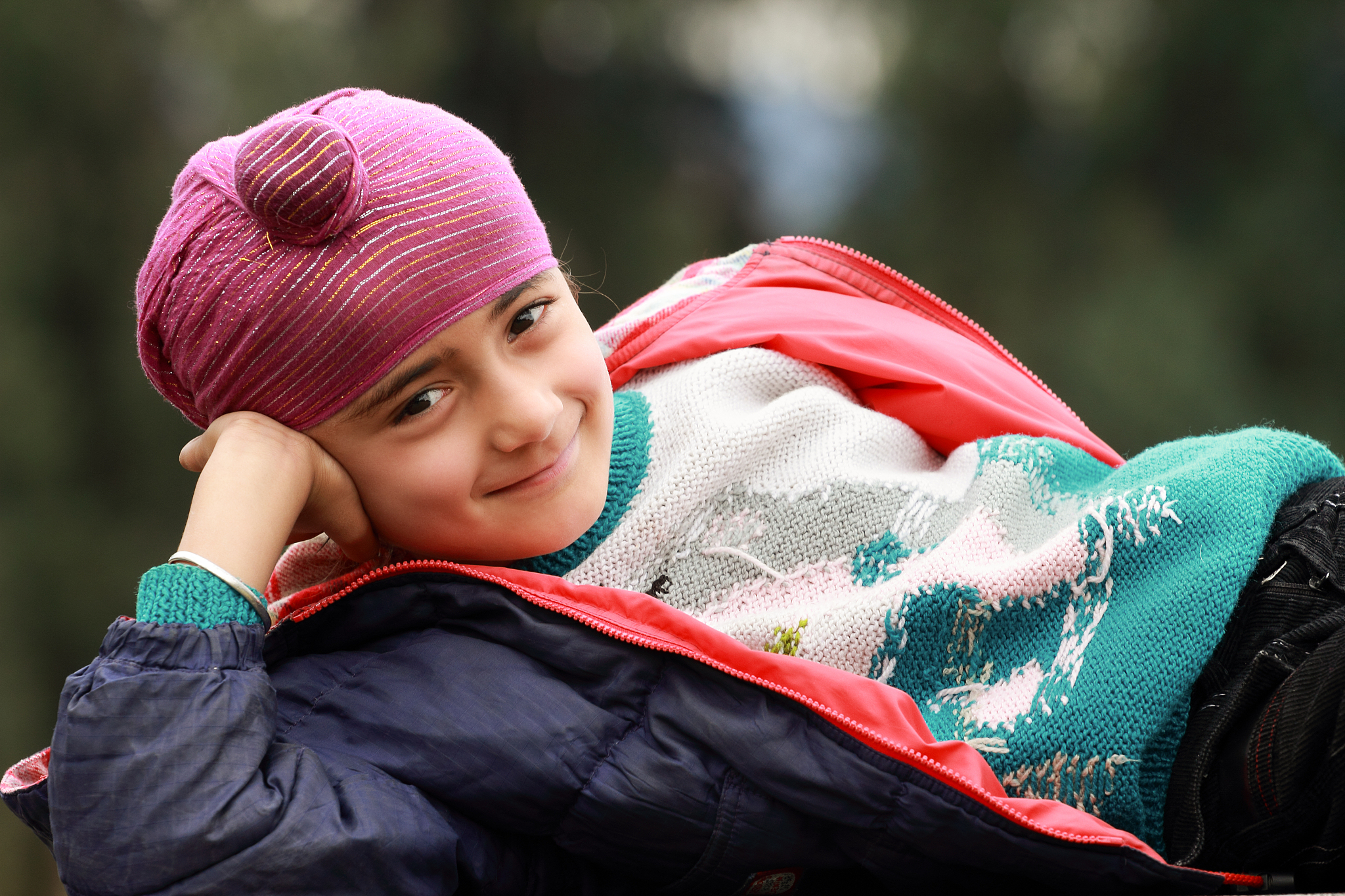 portrait of a sikh child