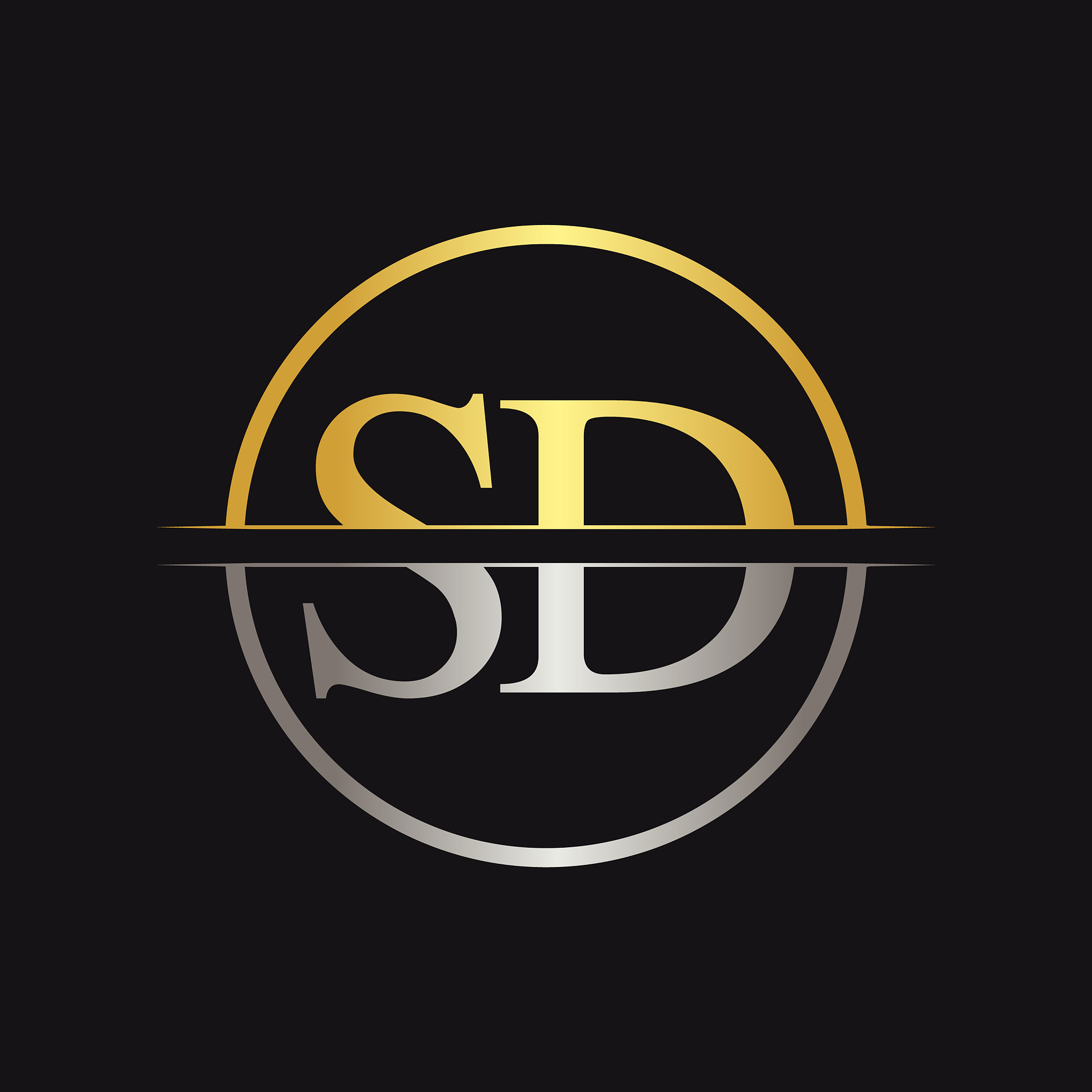 initial letter sd logo design template sd letter