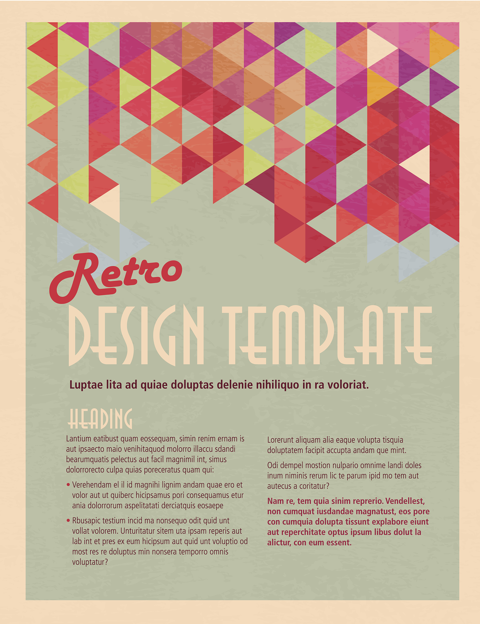 Bohemian-Stil Poster Set - 3 Teile, Abstrakte Linien & Geometrische Muster, Leinwand Druck