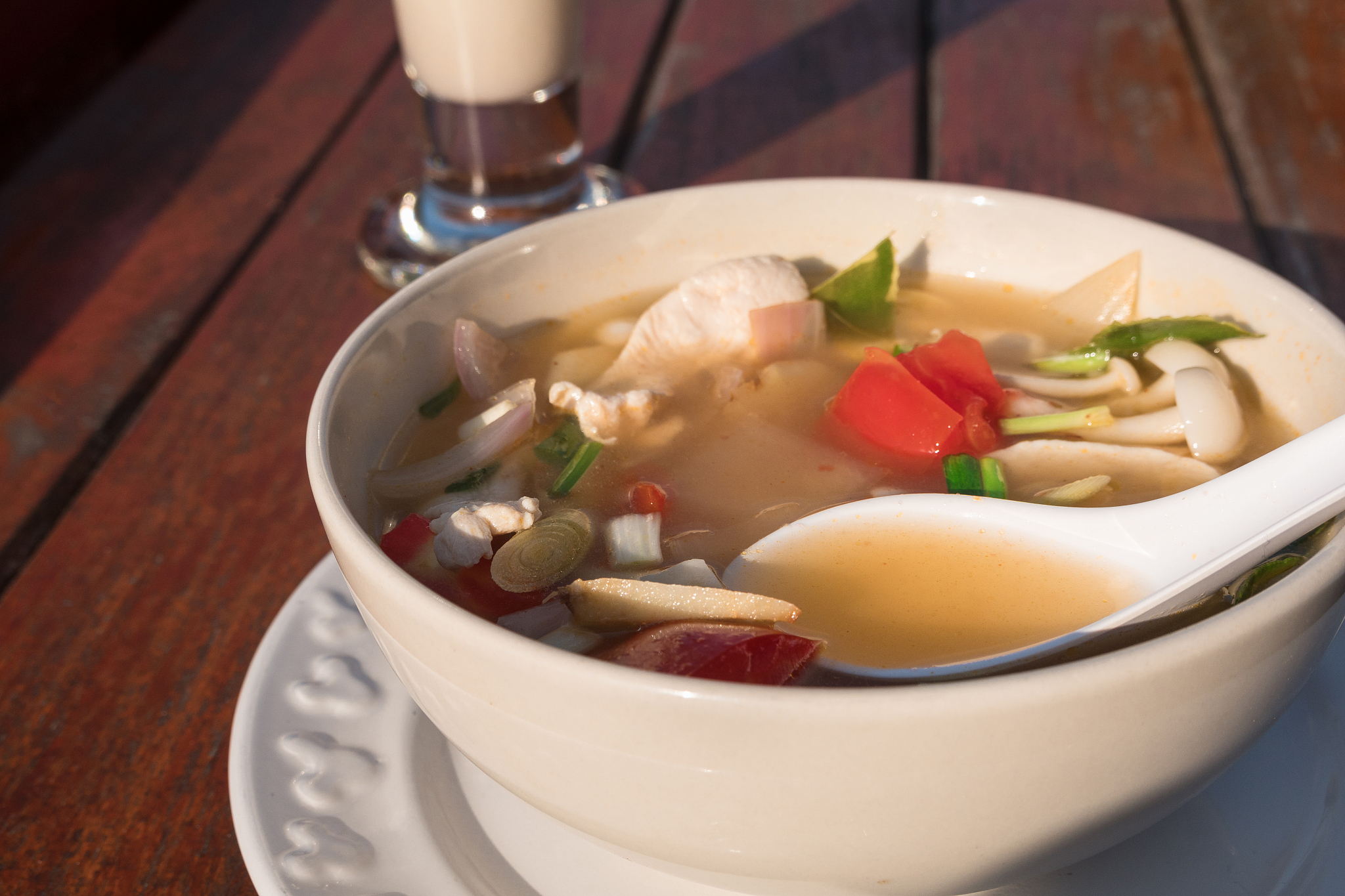 hot and spicy soup with pork thailand food recipe boiled pork wi