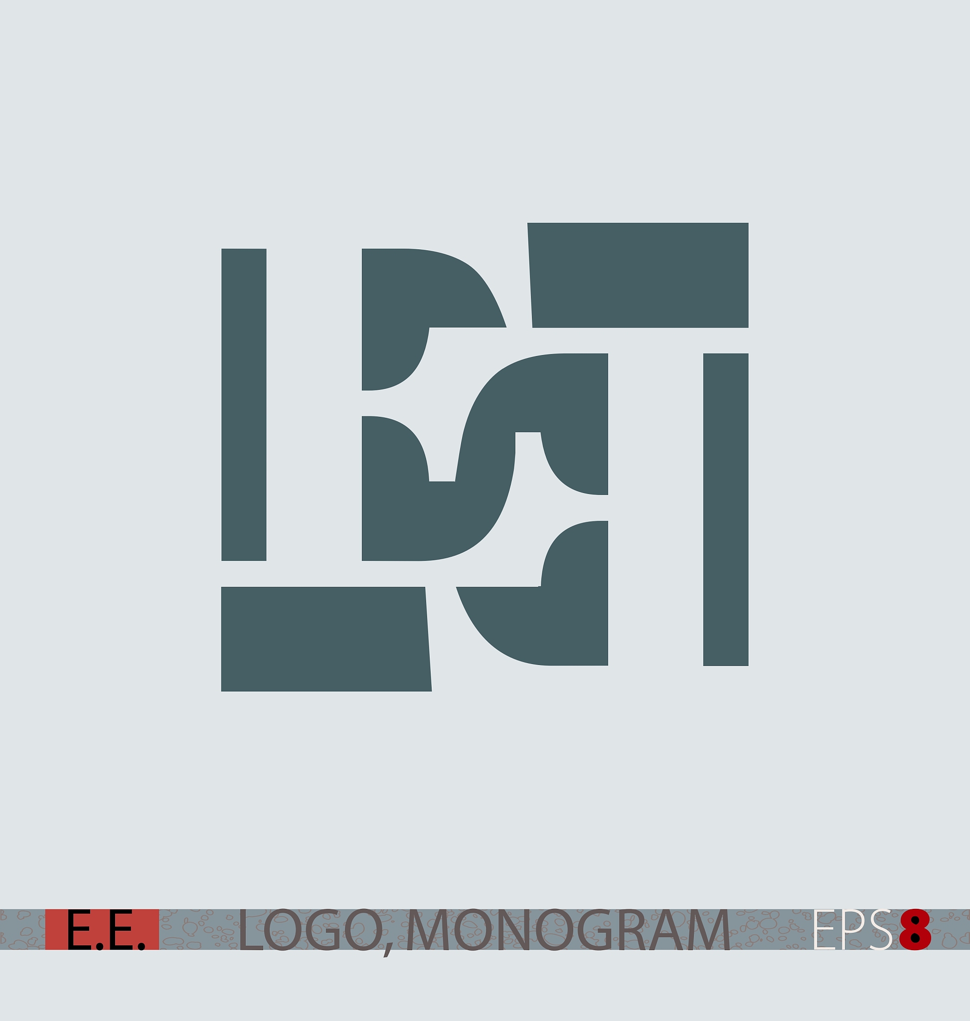e e monogram logo
