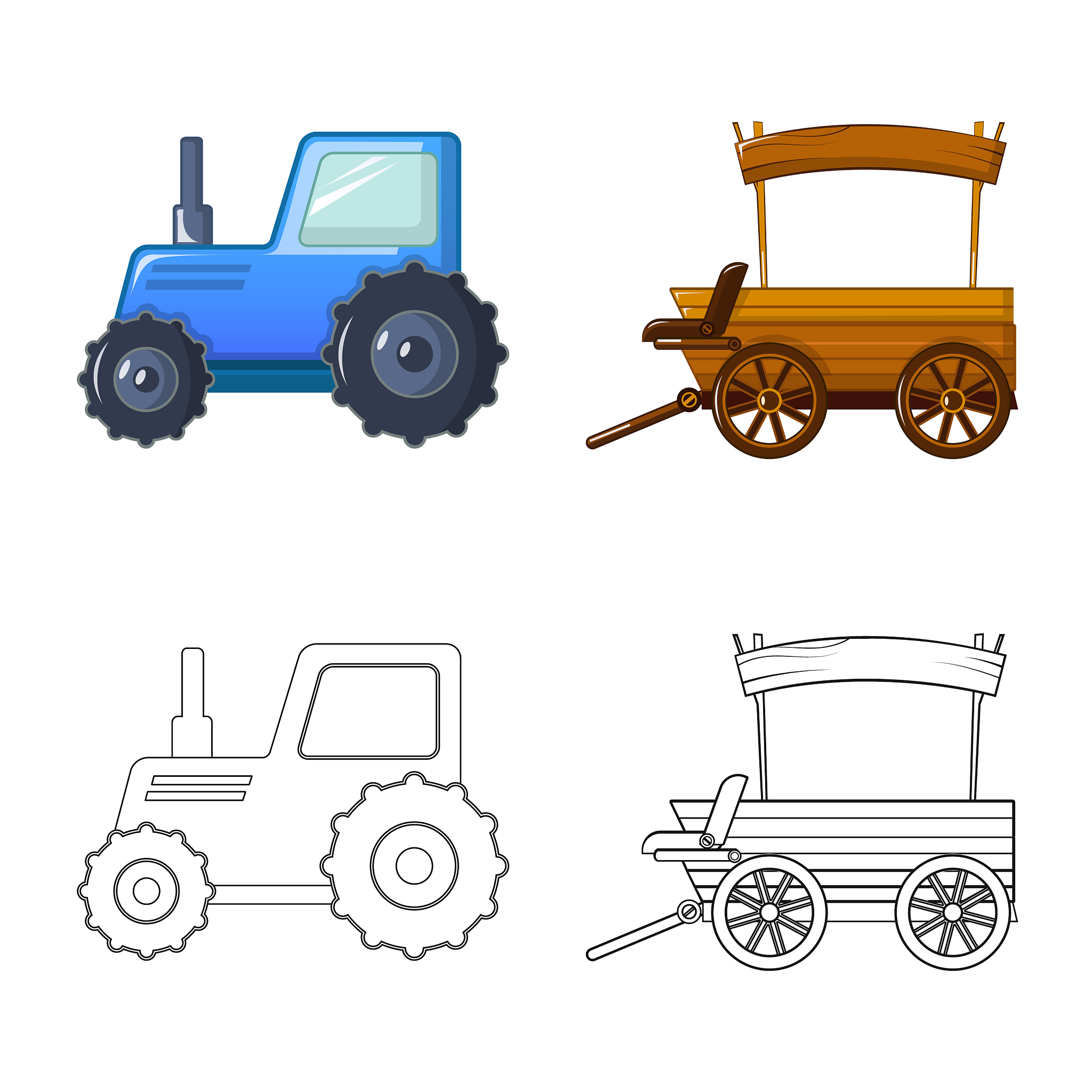 isolated object of farm and agriculture icon