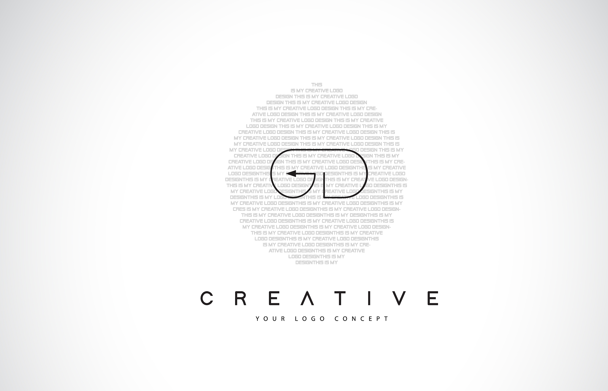 gd g d logo design with black and white creative