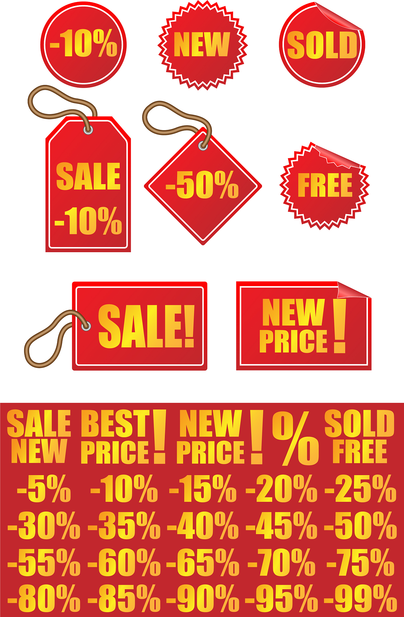 advertising signs labels and stickers