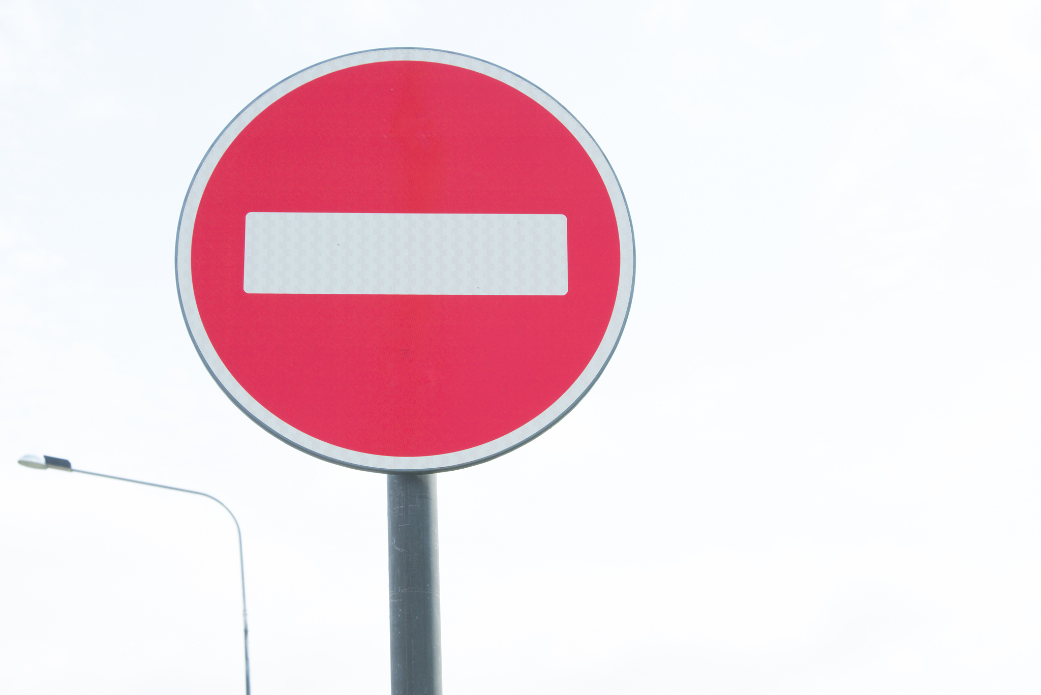 white strip on a red background