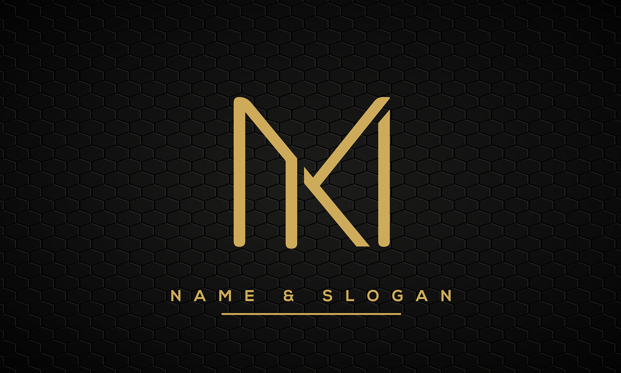 alphabet letters km, mk abstract logo vector template