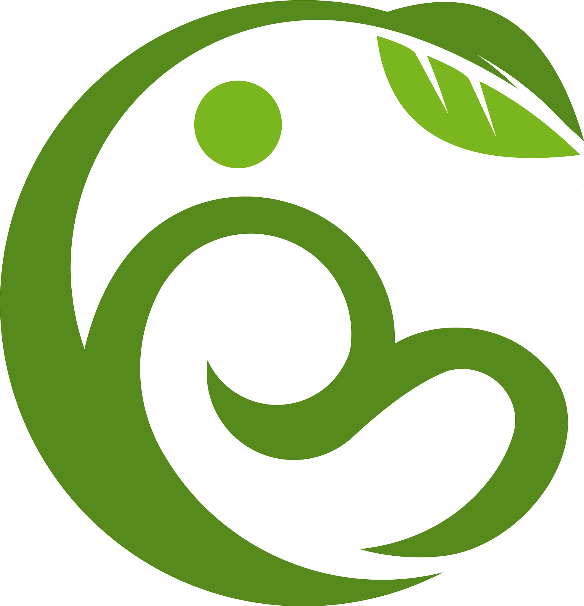 people and leaf logo template