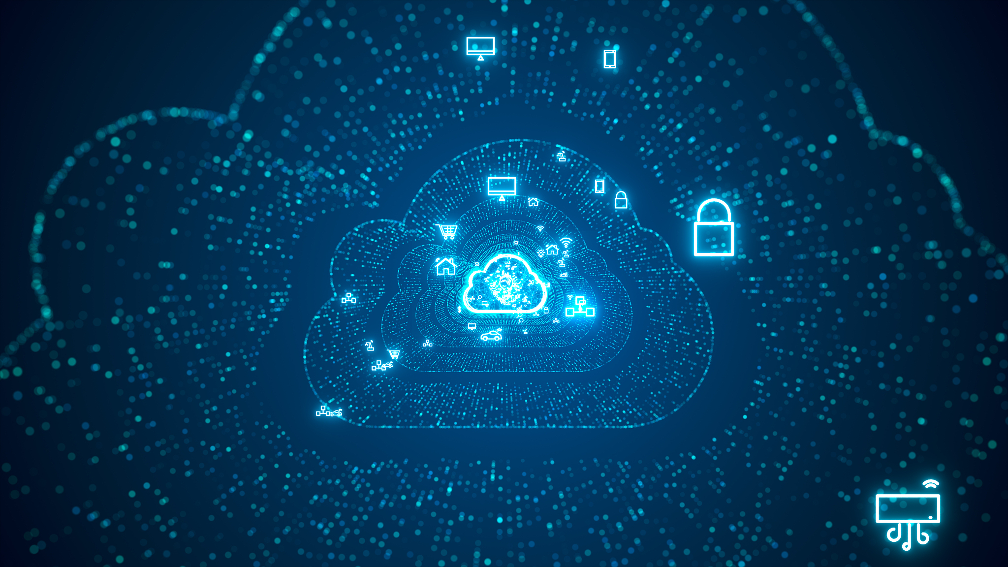 internet of things (iot) and networking concept.