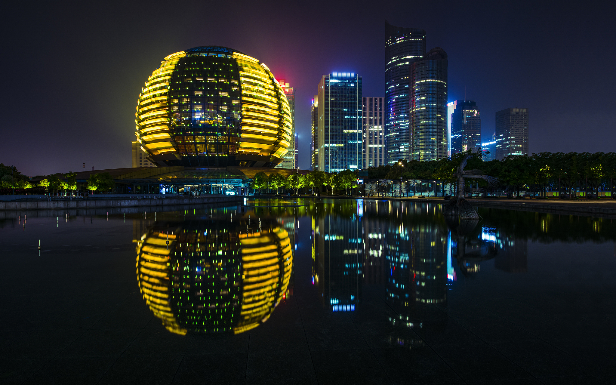 杭州国际会议中心美妙夜景