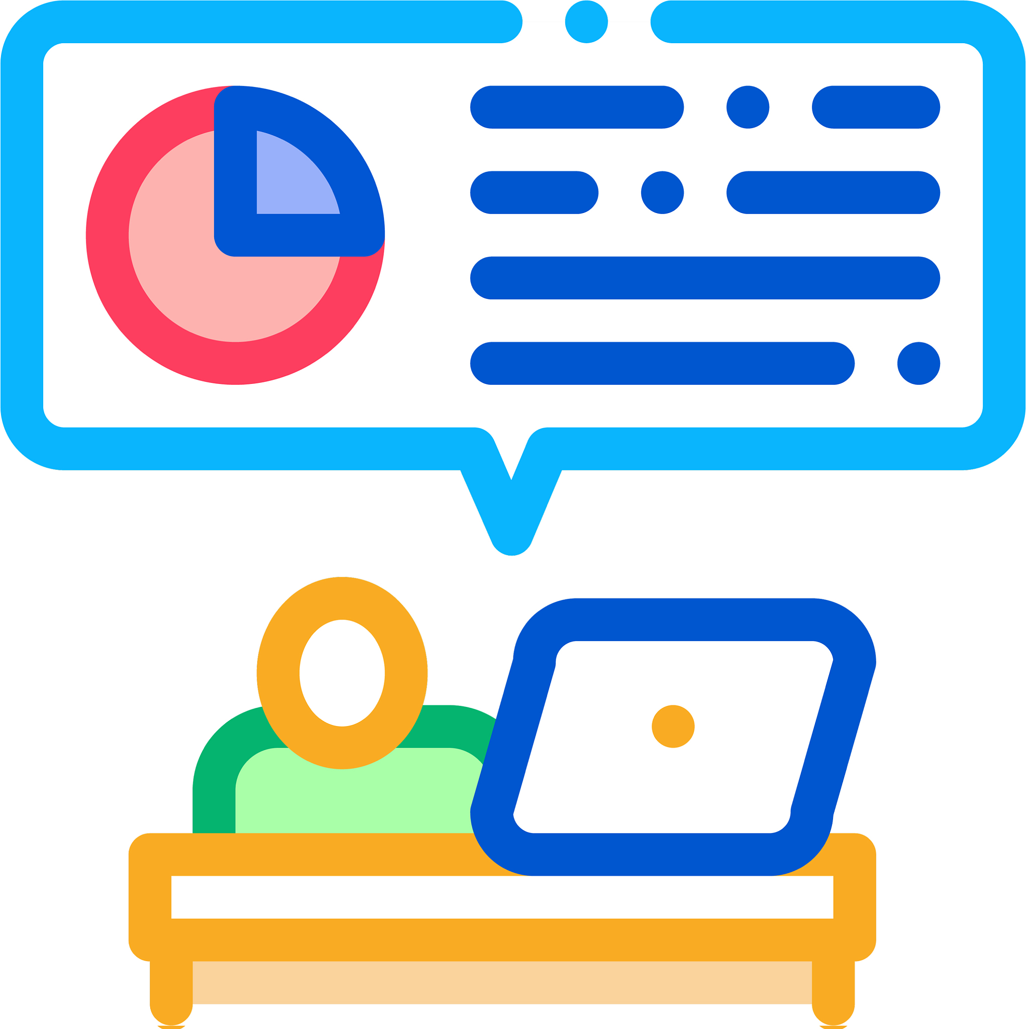 statistician assistant work icon thin line