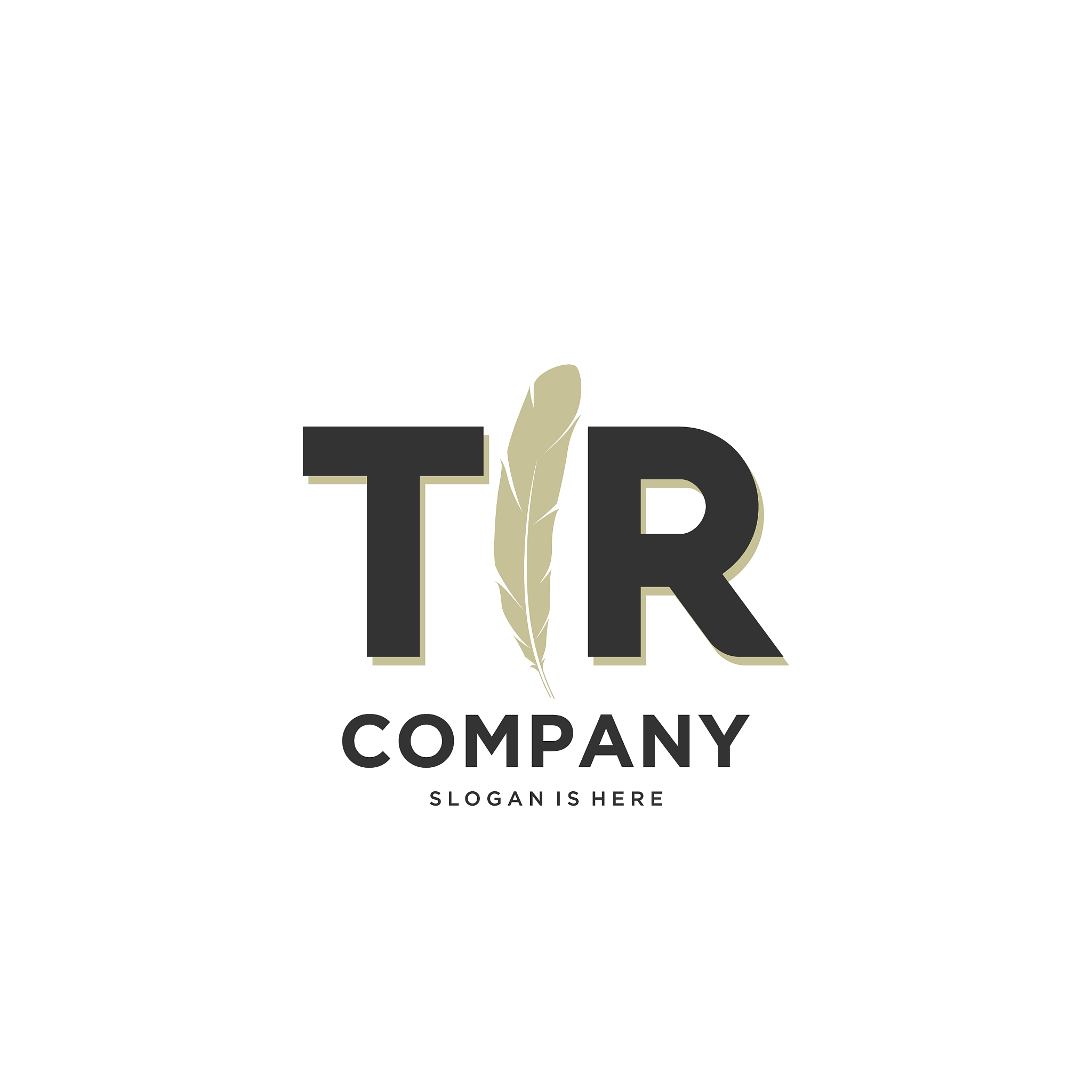 initial tr letter unique attractive creative