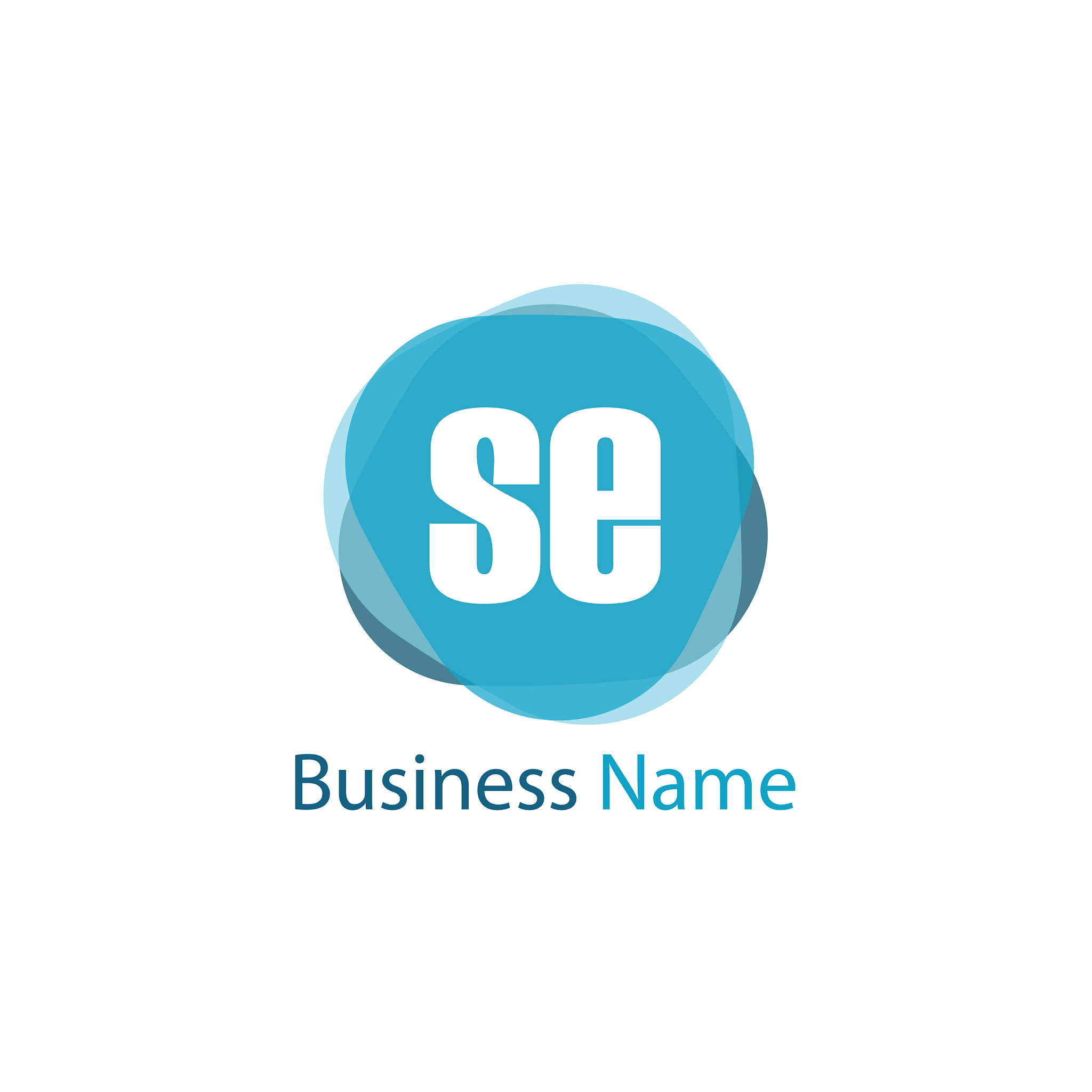 initial letter se logo template design