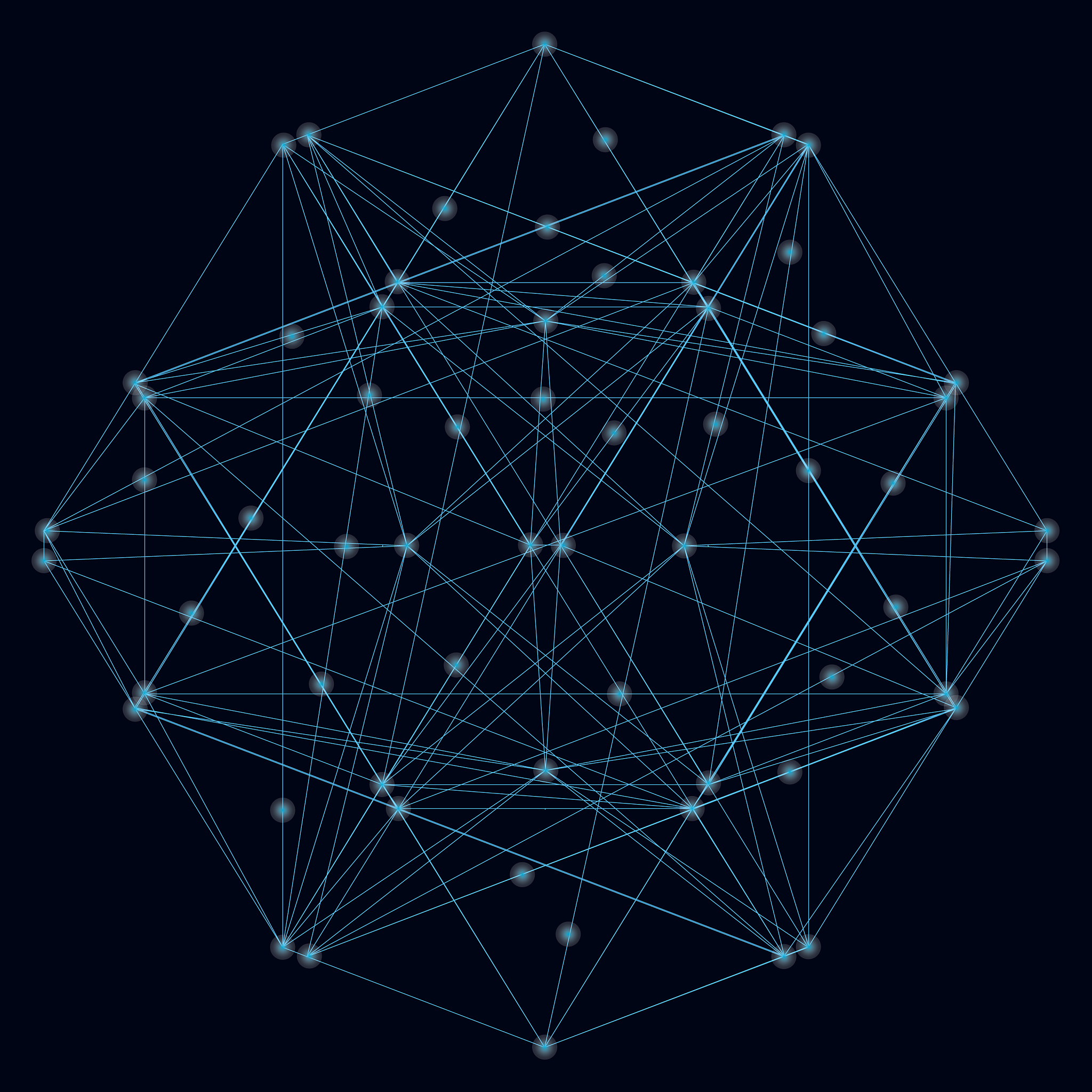 abstract geometric shape their blue lines on a