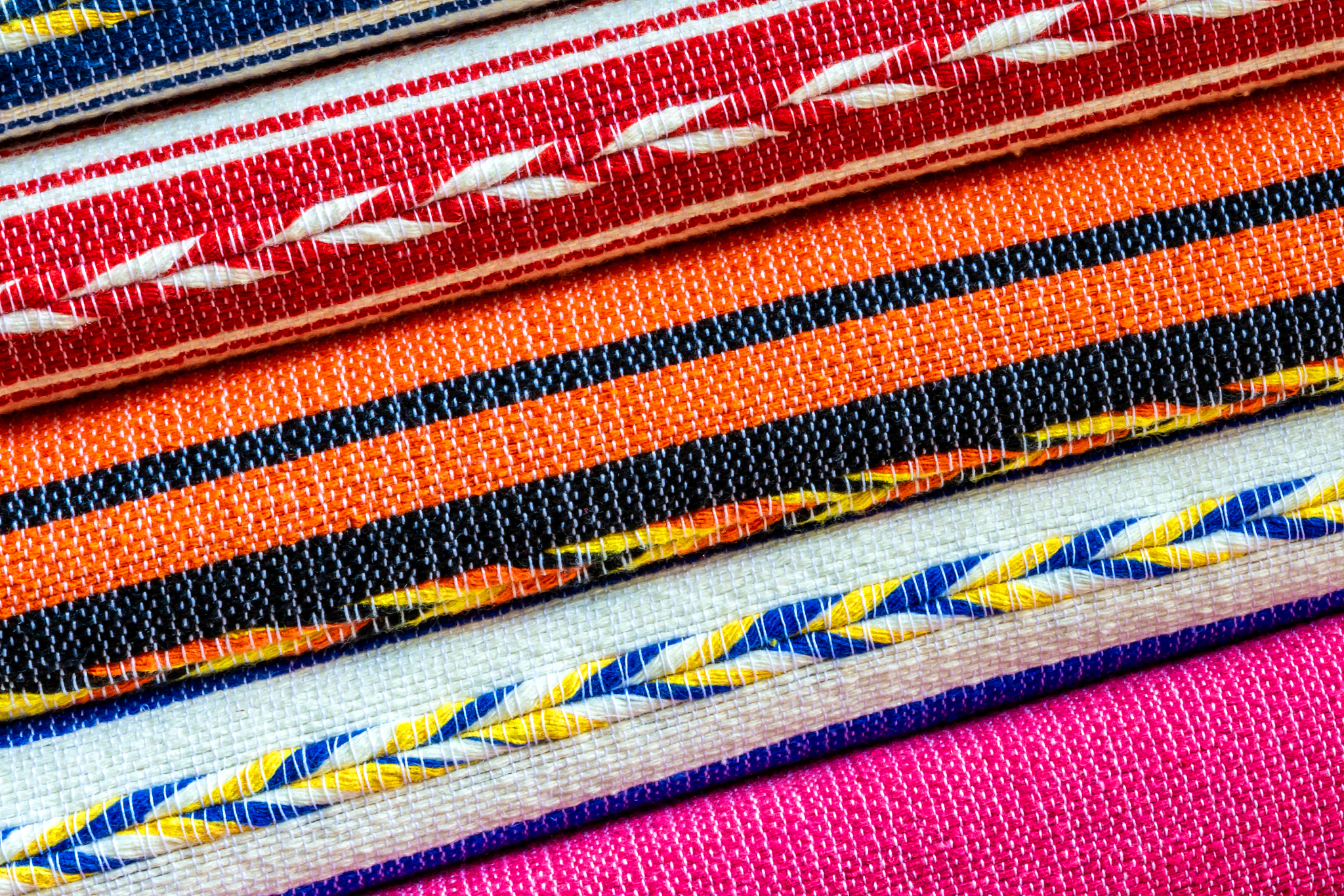 oaxacan tablecloths woven from cotton