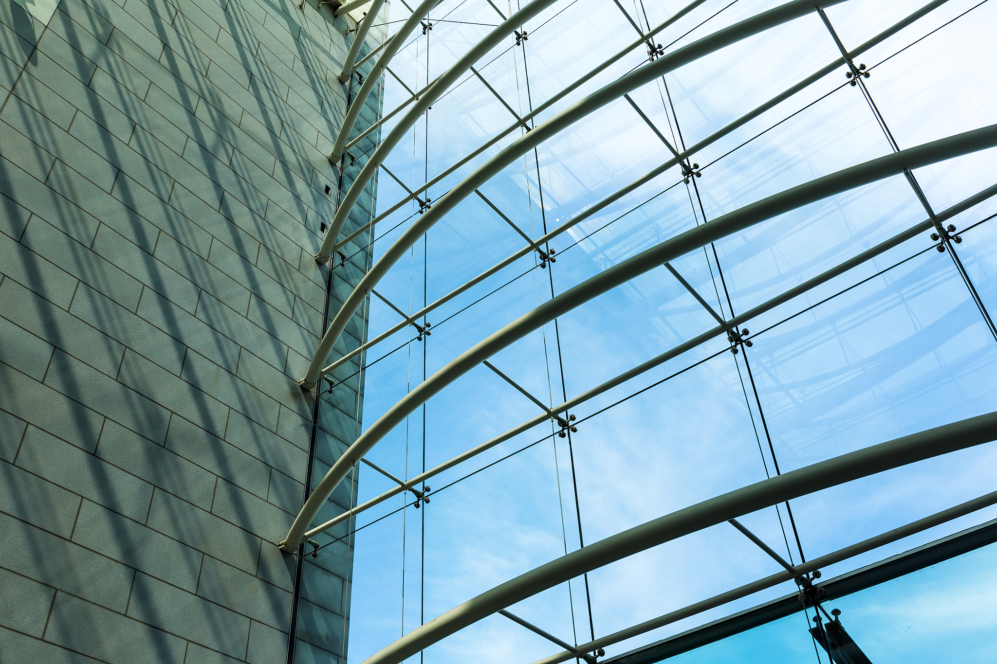 modern shopping mall glass architecture