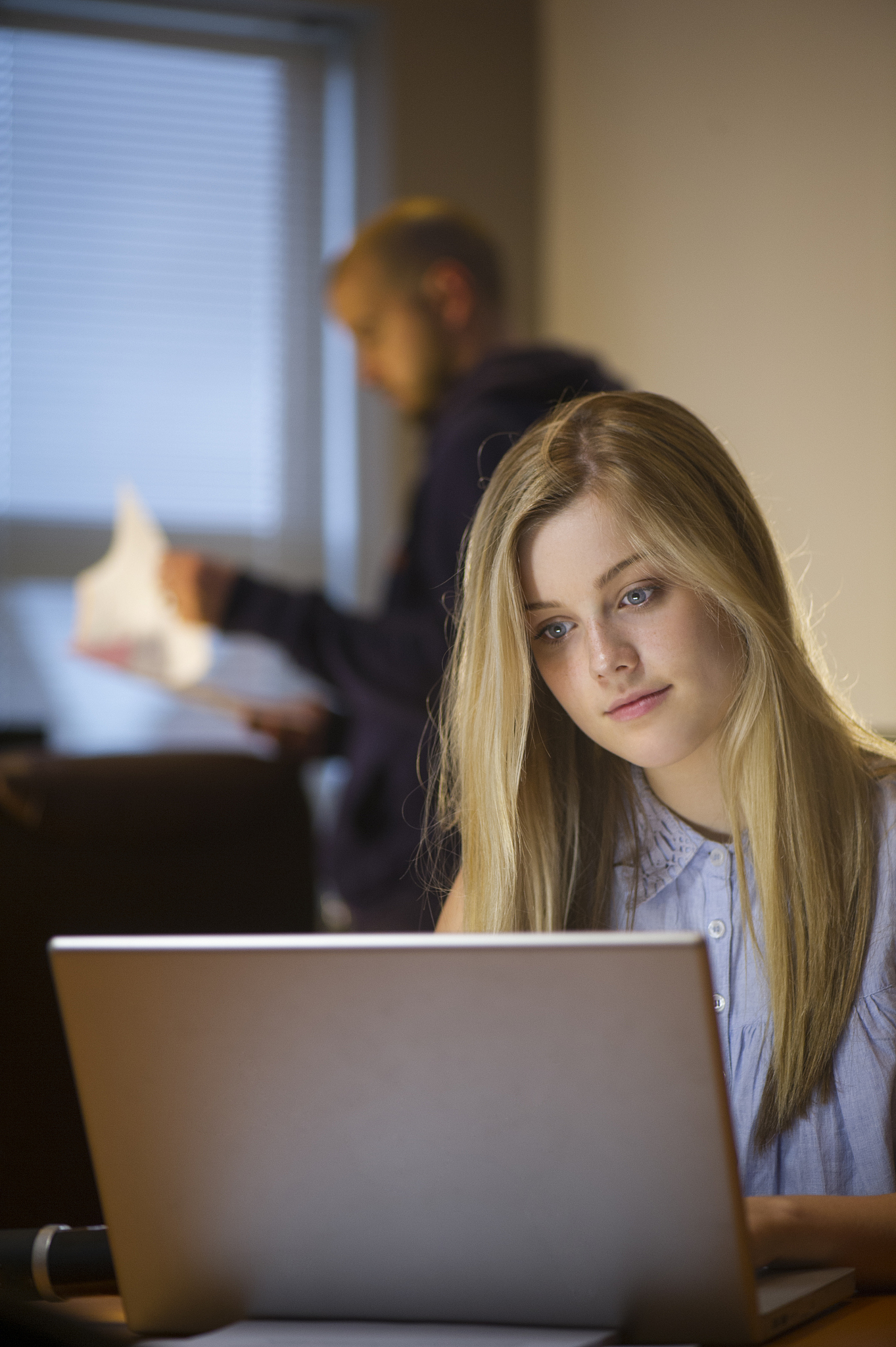 young female office worker