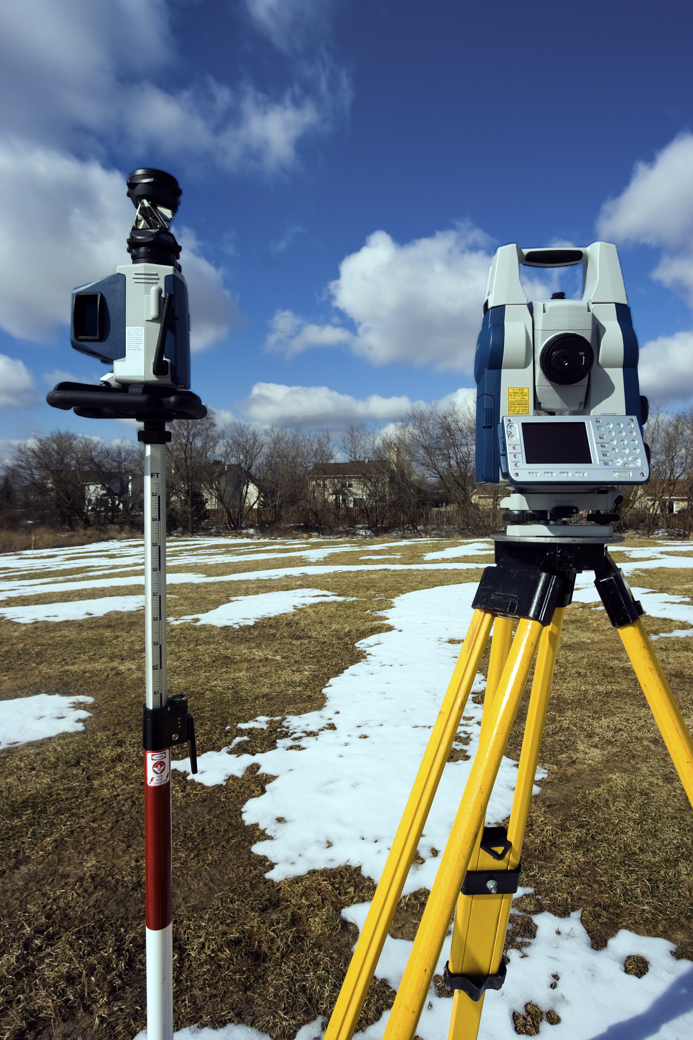 robotic station set in the field