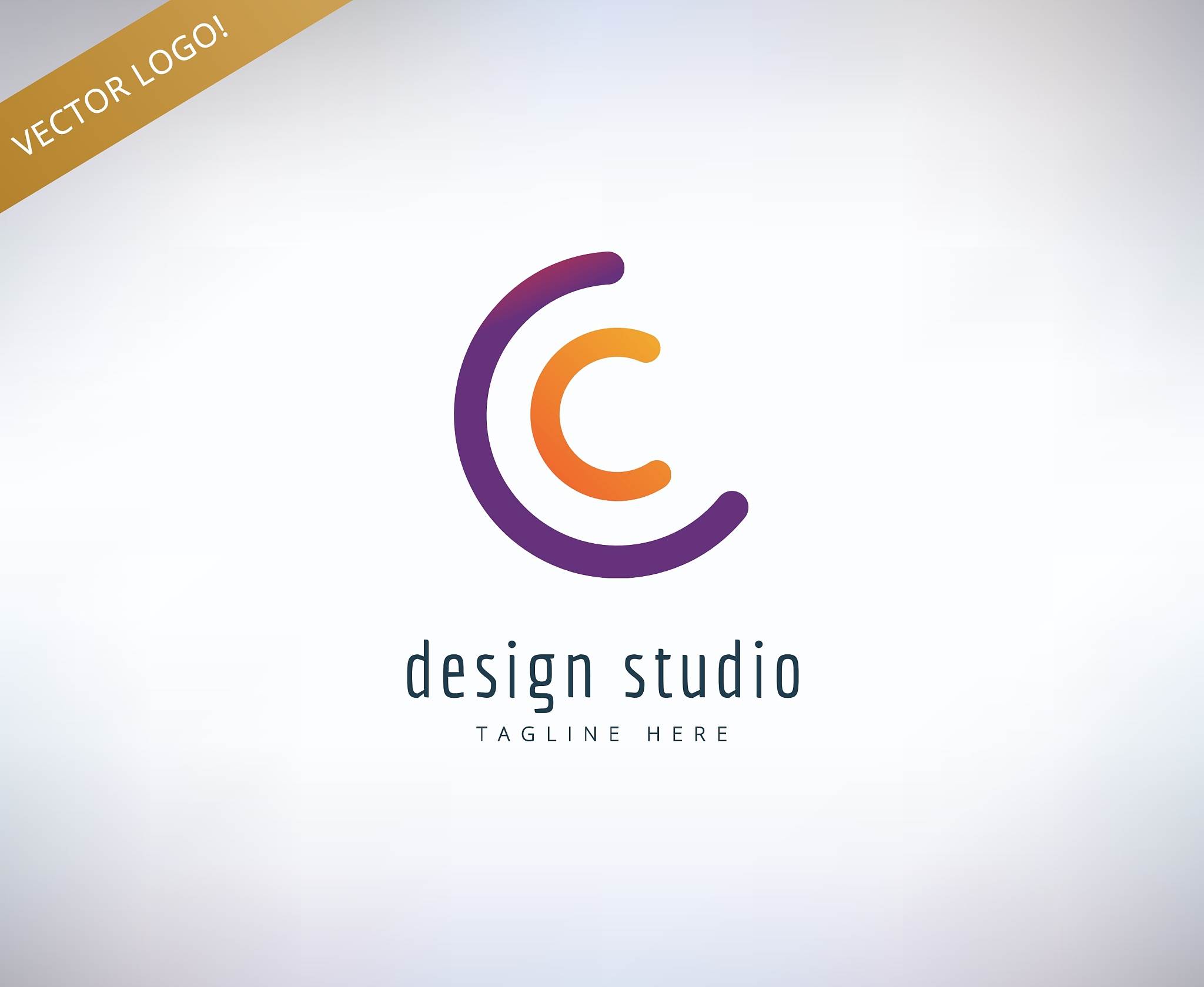 abstract logo elements logotype template