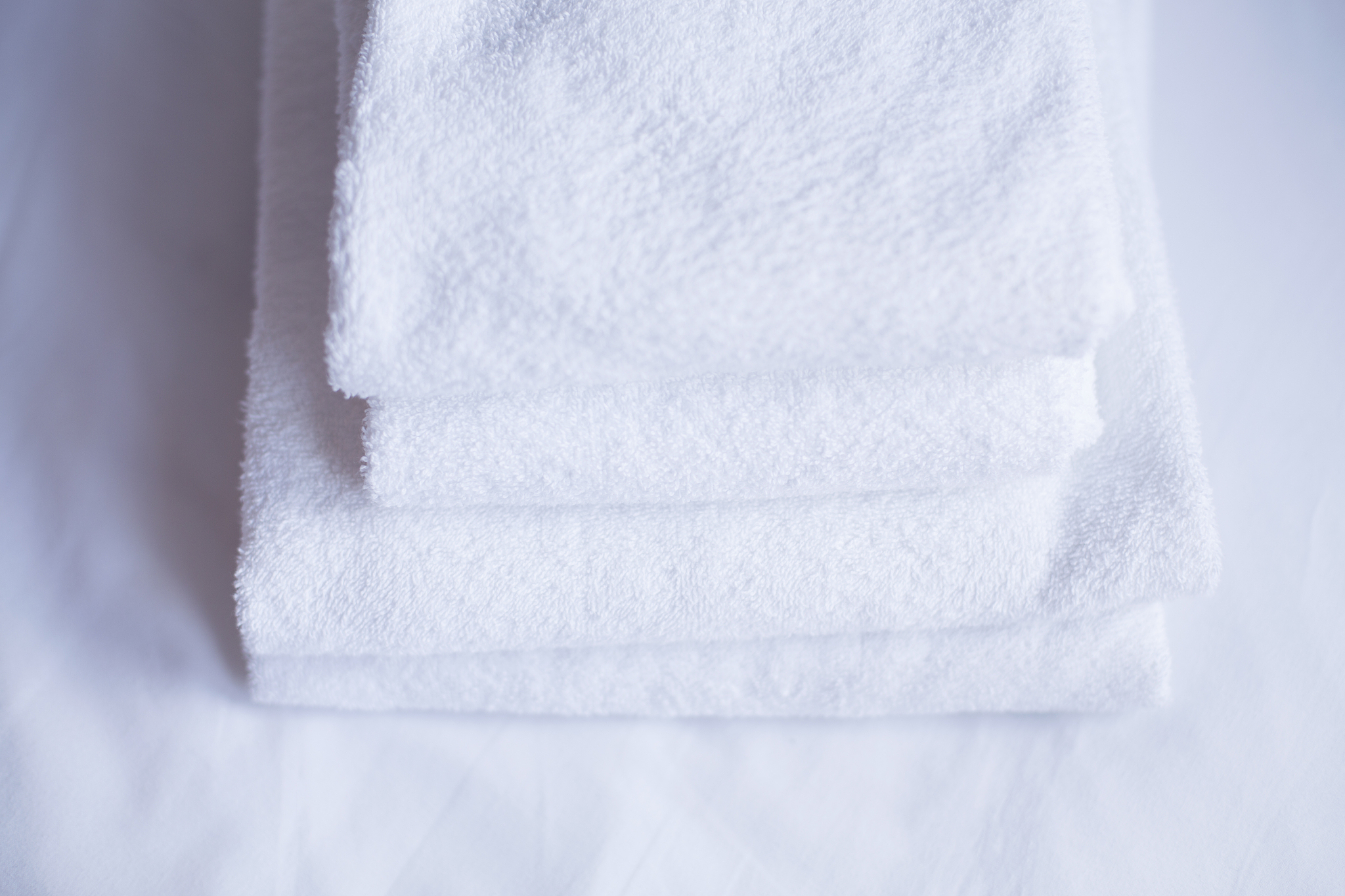 white towels