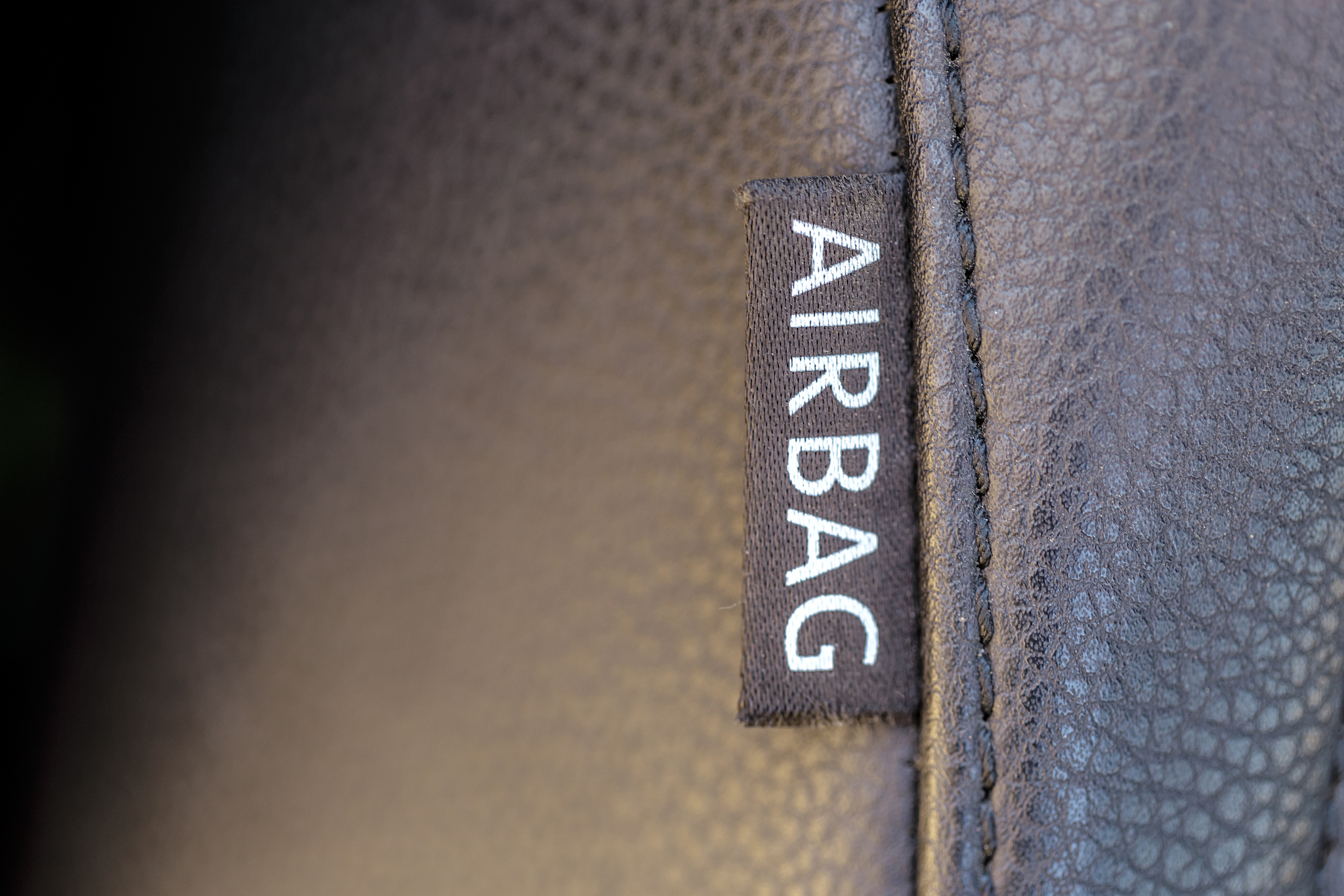 airbag sign in car. car safety concept.