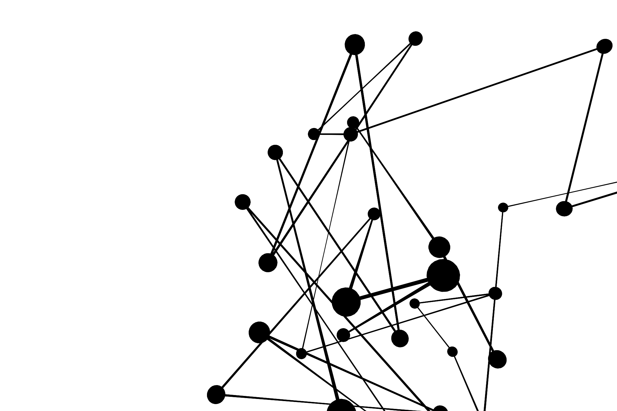 3d rendering, lines and dots with chemistry background