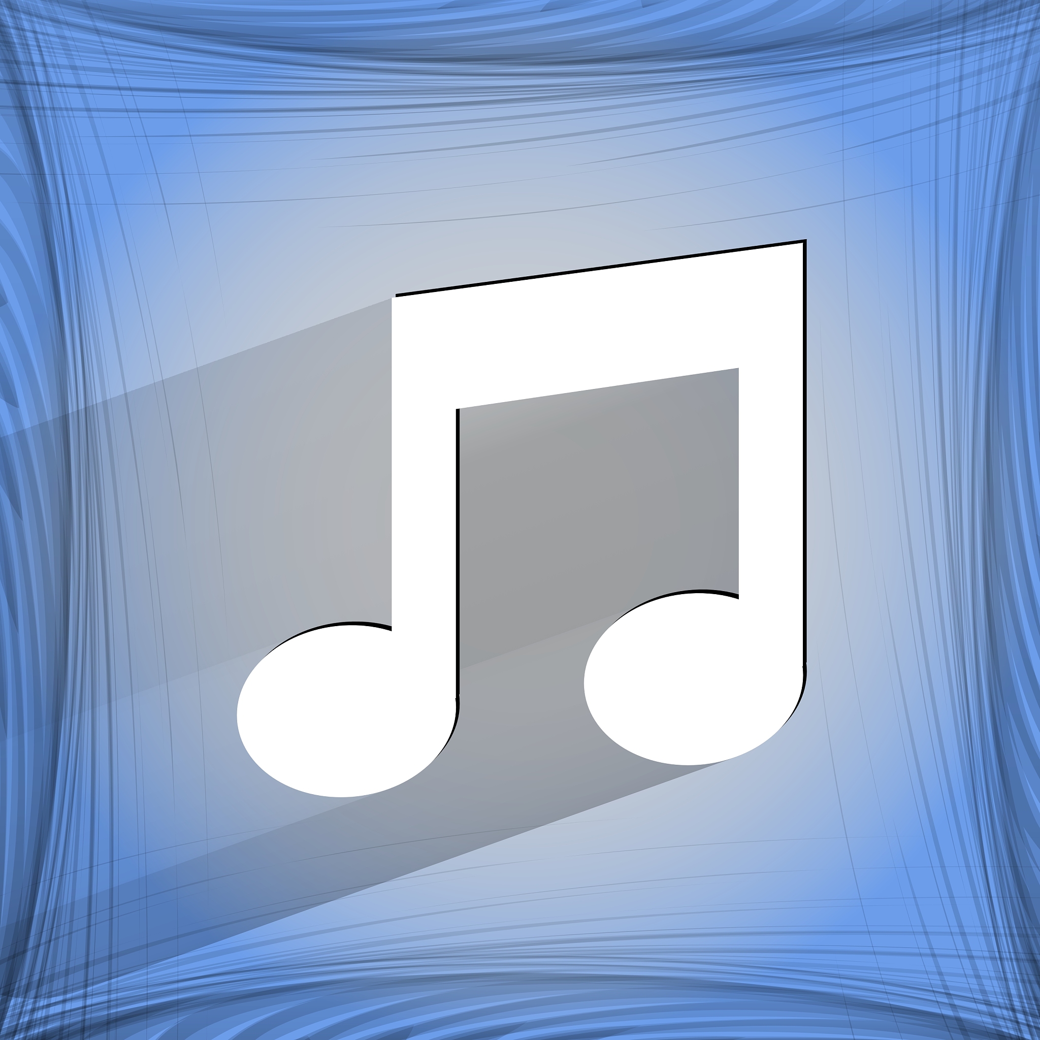 music note flat modern web design on a flat