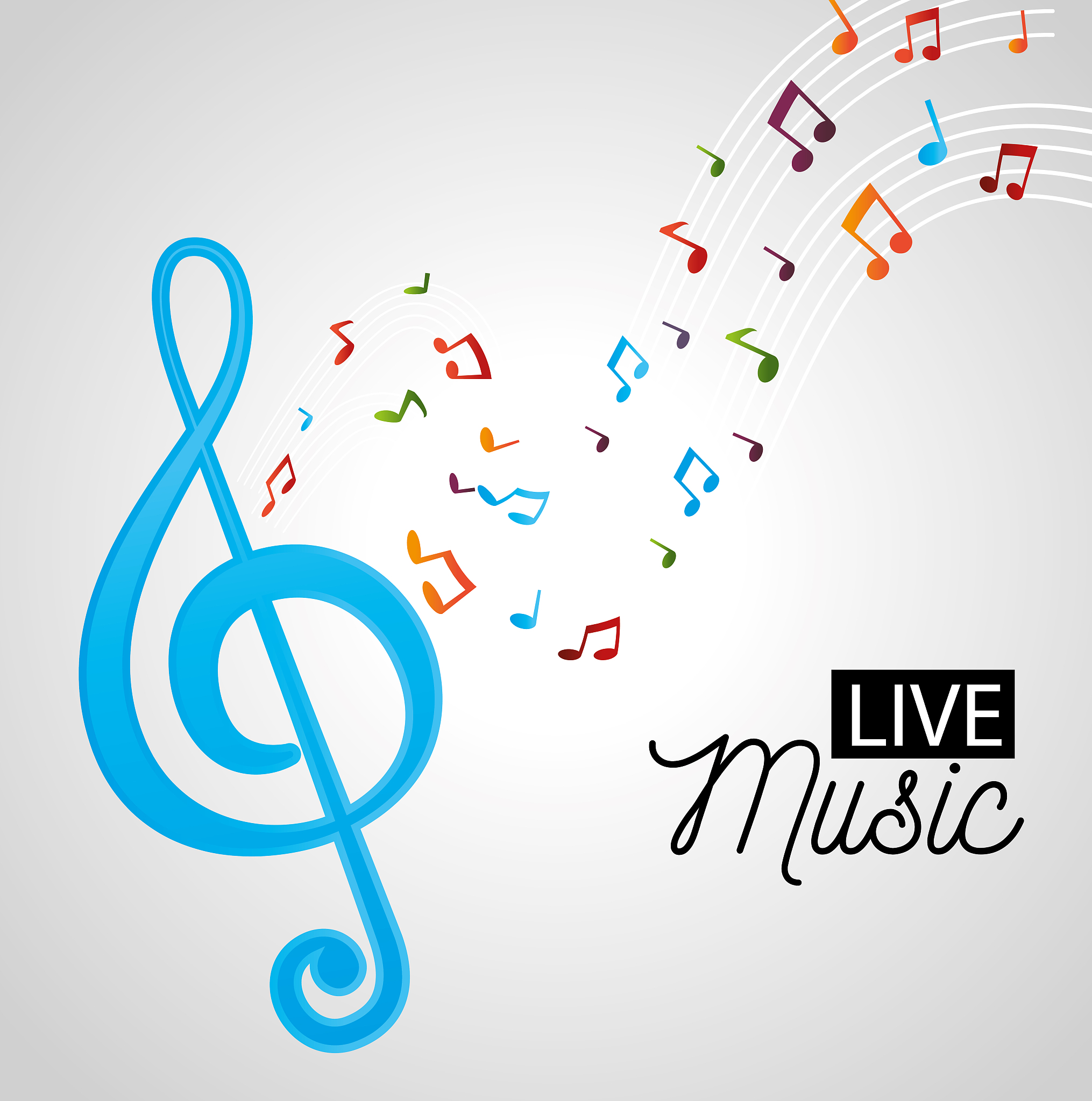 banner for the concert live music