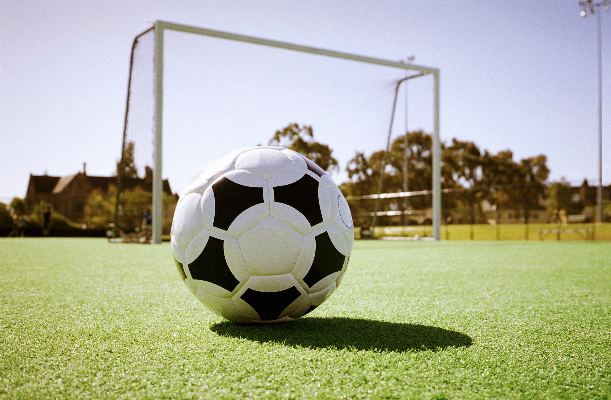 football on sports field