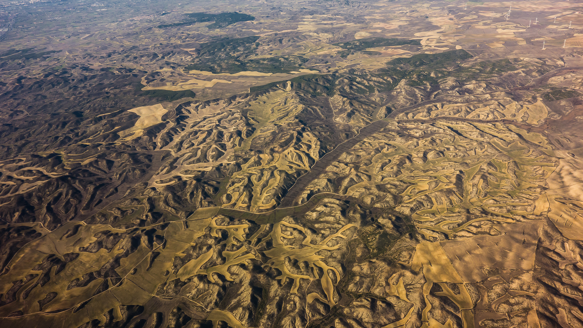 aerial view of landscape