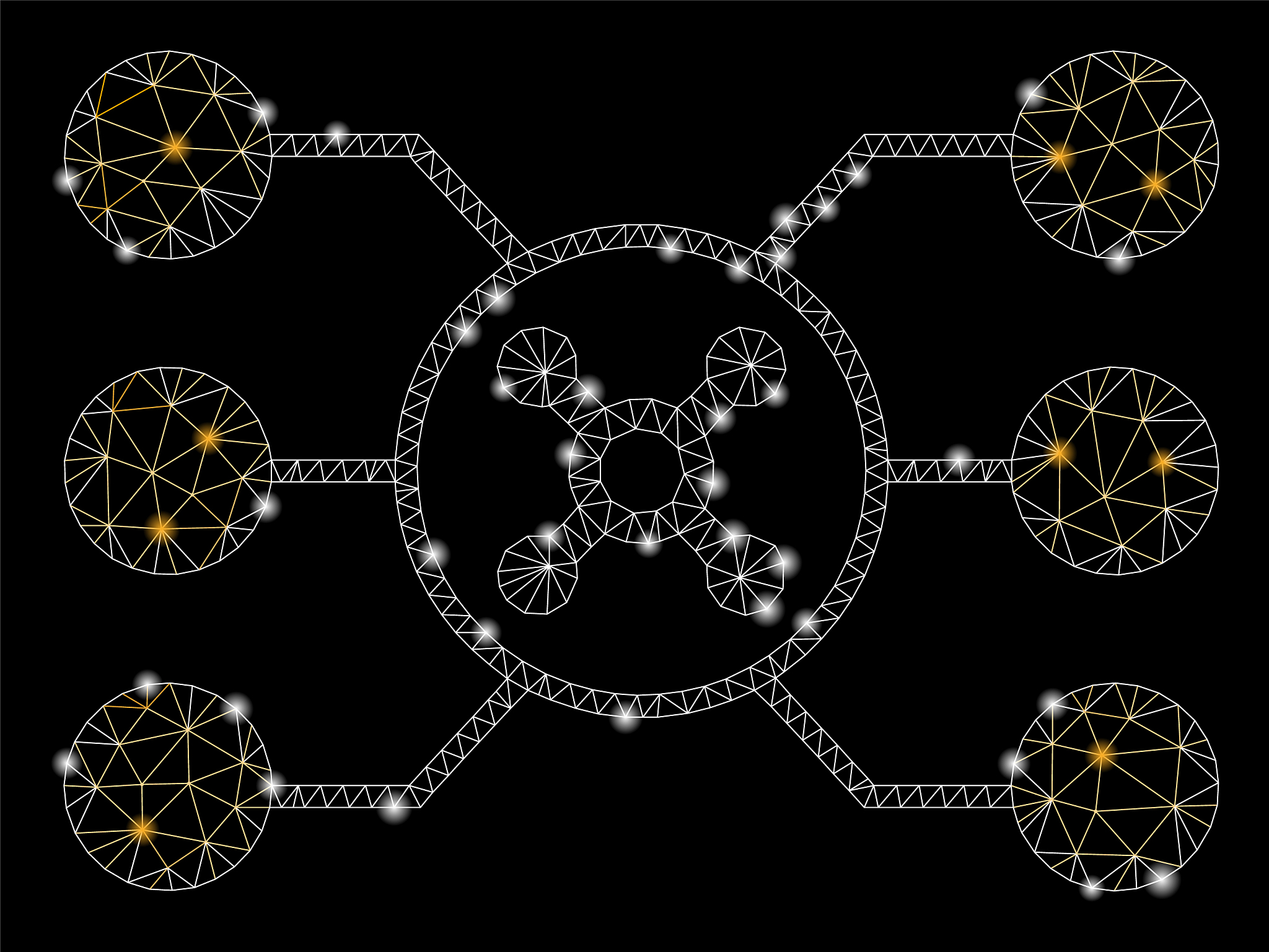 glossy mesh carcass roulette circuit with flash