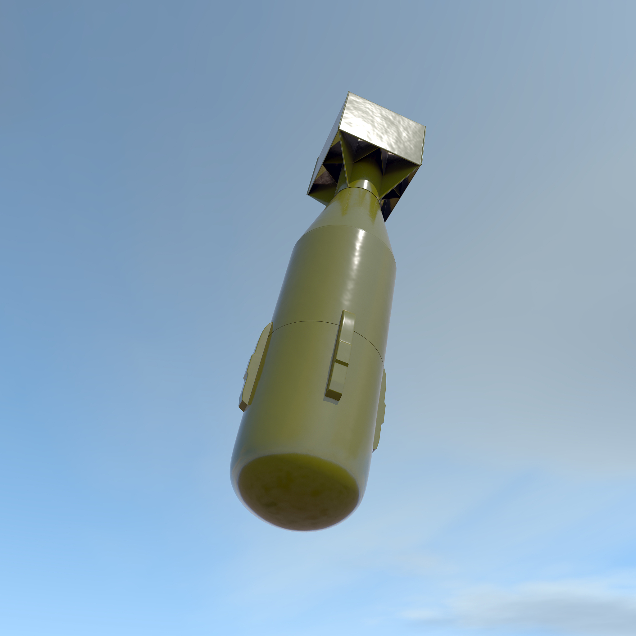 atomic bomb. 3d rendering