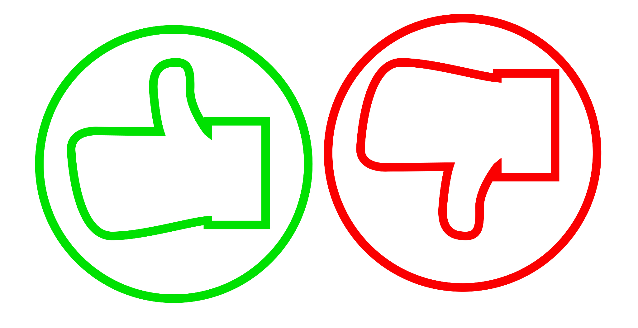 minimal like and dislike buttons stock - illustration