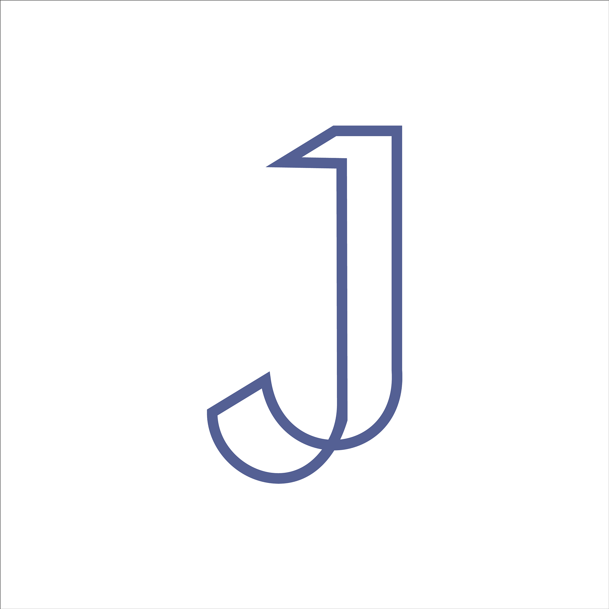 initial letter jj or j logo design template