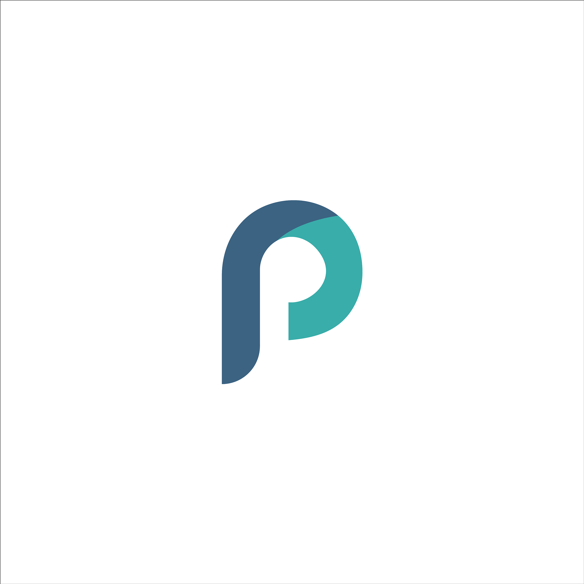 initial letter pp or p logo design template