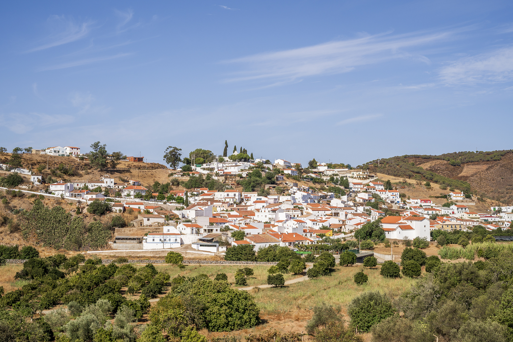 traditional portuguese town of odeleite, famous because of water